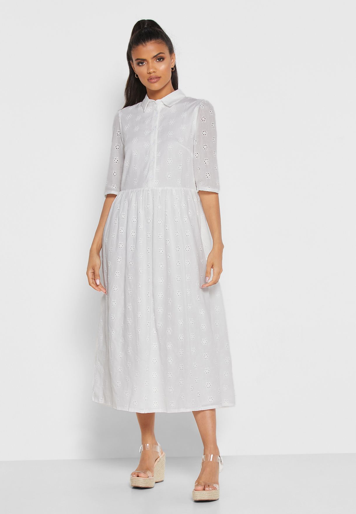 missguided broderie dress