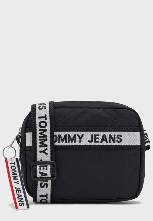 tommy jeans logo tape sling bag