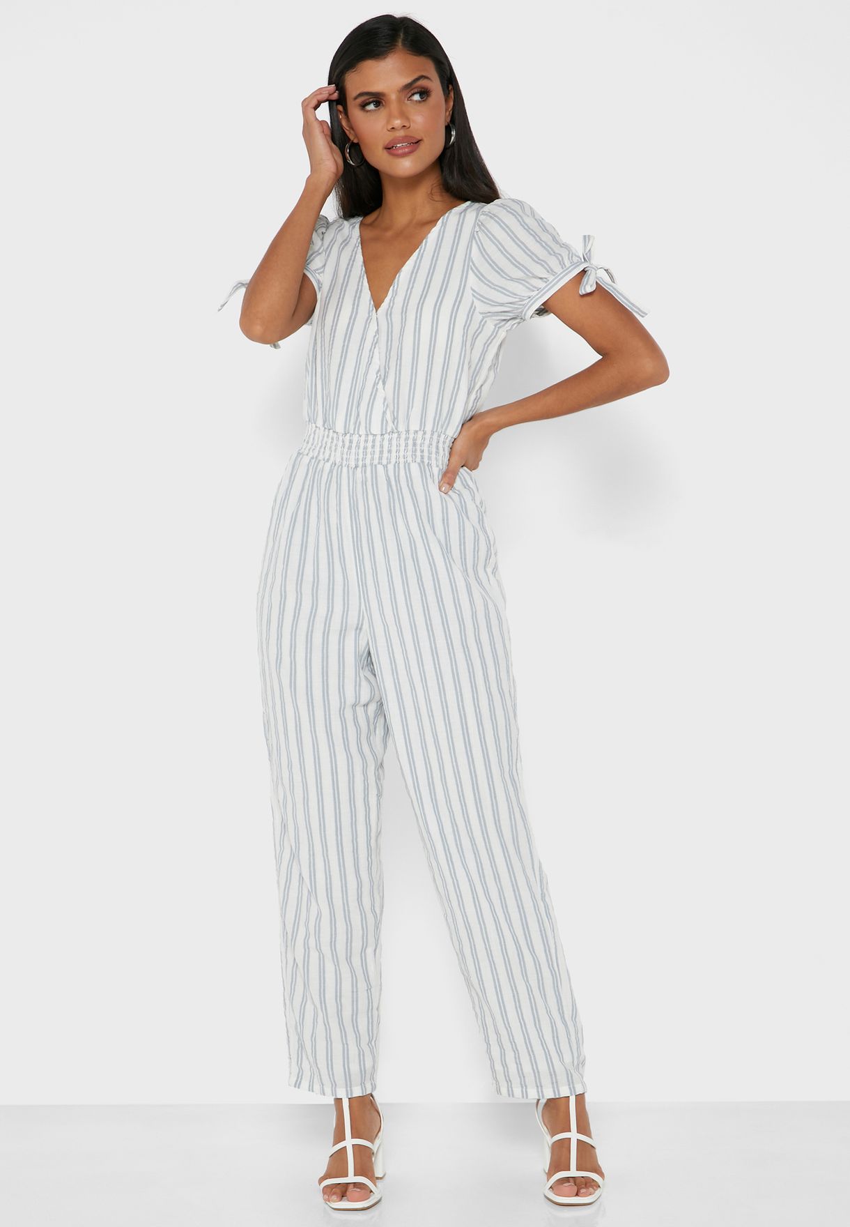 american eagle white jumpsuit