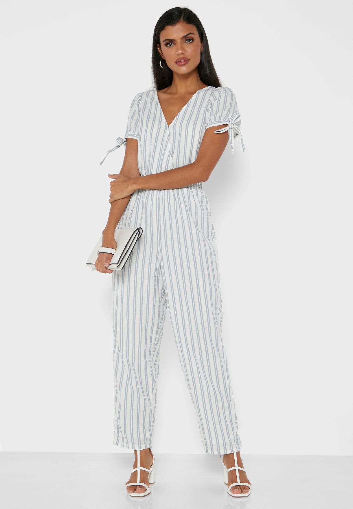 american eagle white jumpsuit