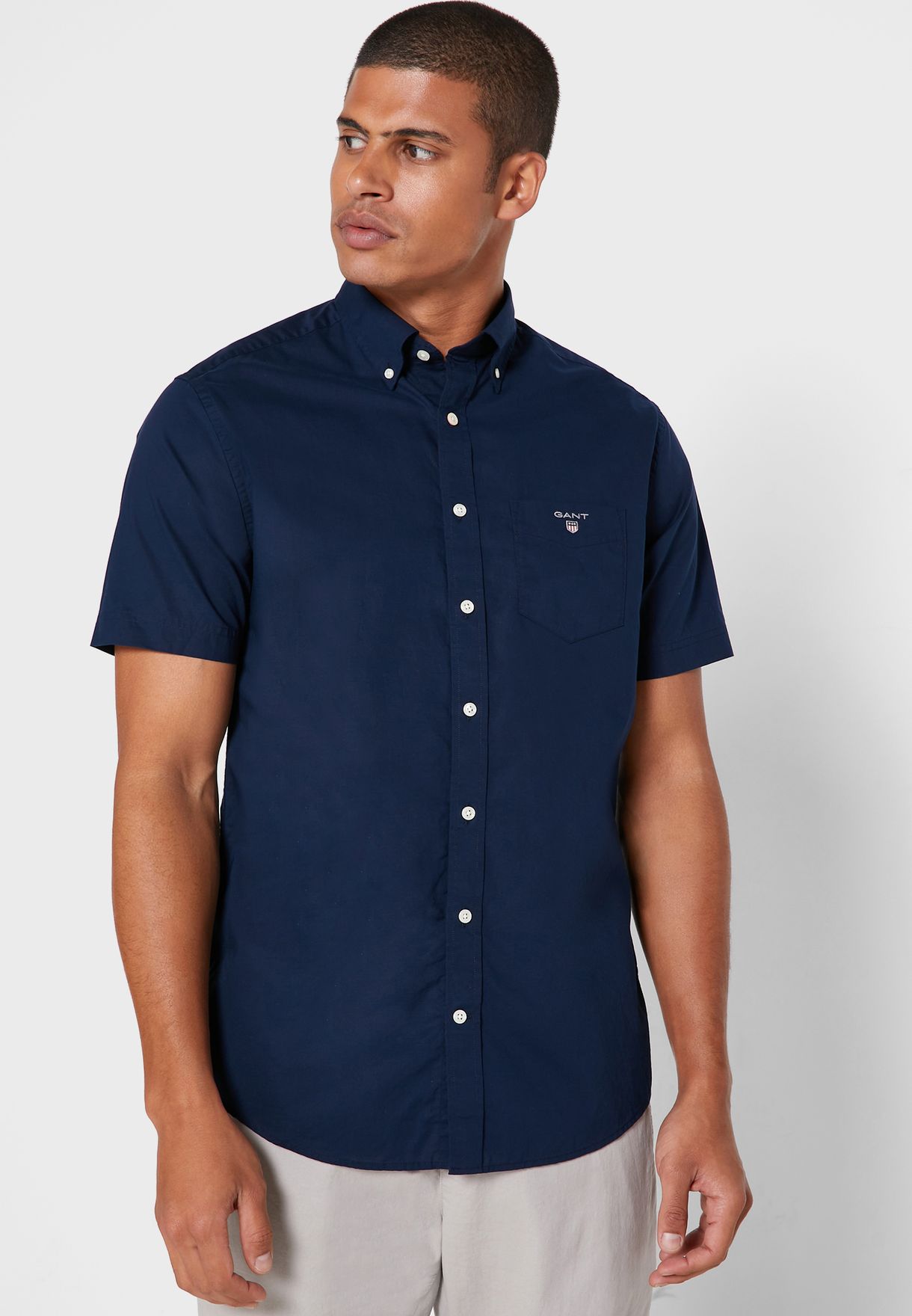 Buy Gant navy Oxford Regular Fit Shirt for Men in MENA, Worldwide