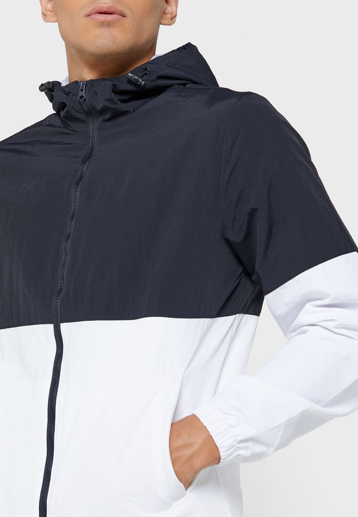 Colourblock Hooded Jacket