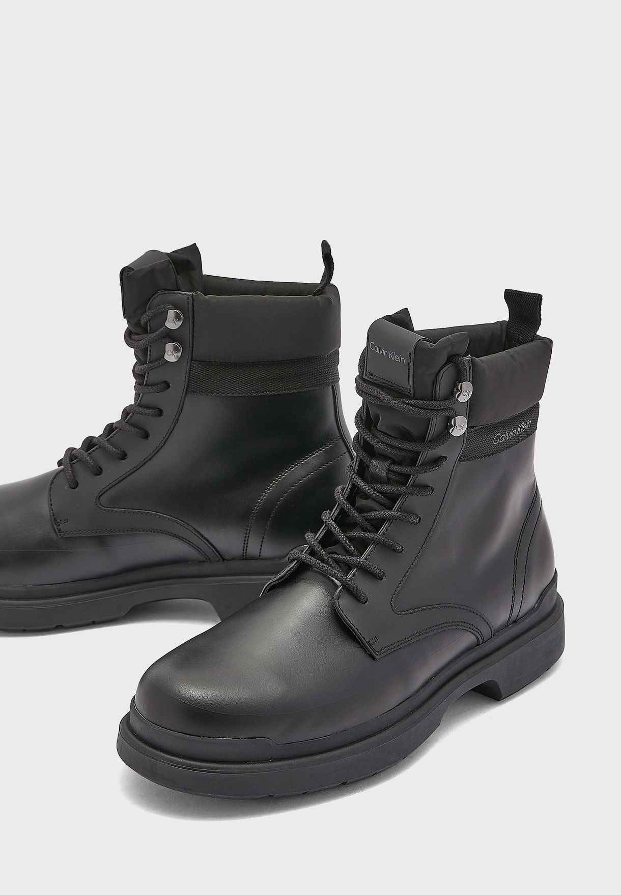 Buy Calvin Klein Jeans black Lace Up Casual Boots for Men in Manama, Riffa