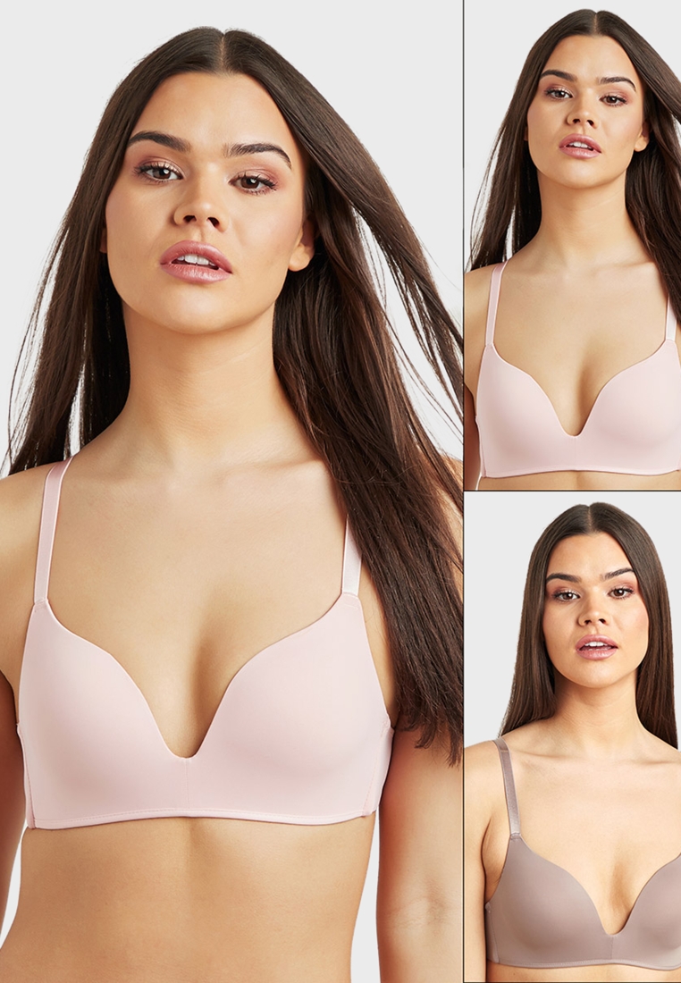 Pack Of Underwired Padded T-shirt Bra, 42% OFF