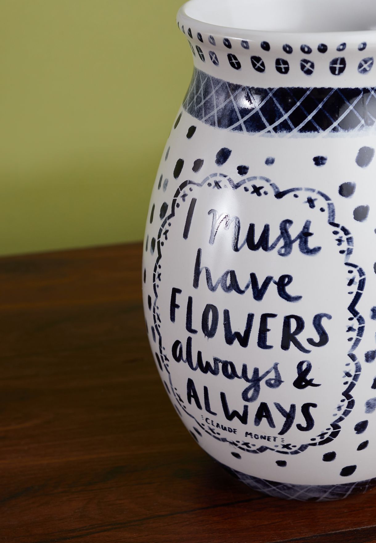 I Must Have Flowers Vase 