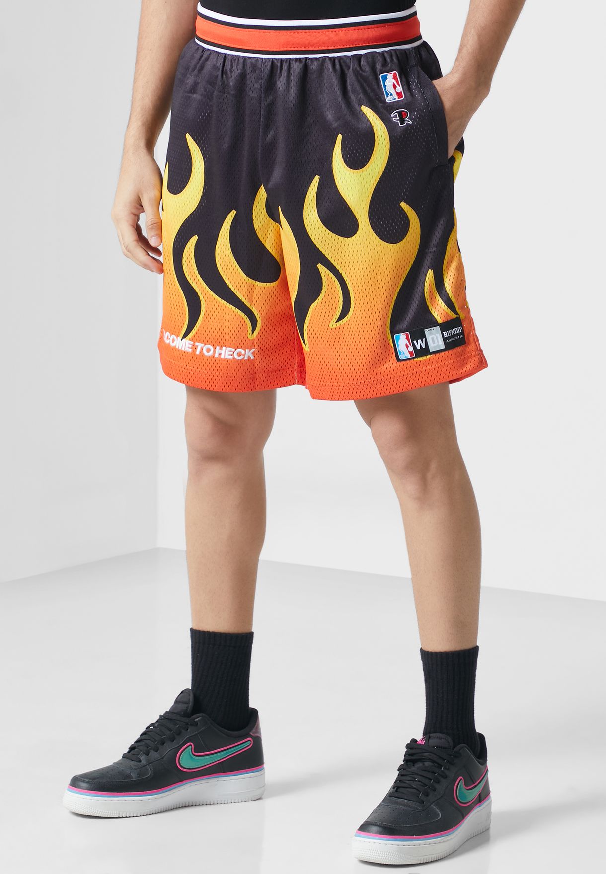 Welcome To Heck Basketball Shorts
