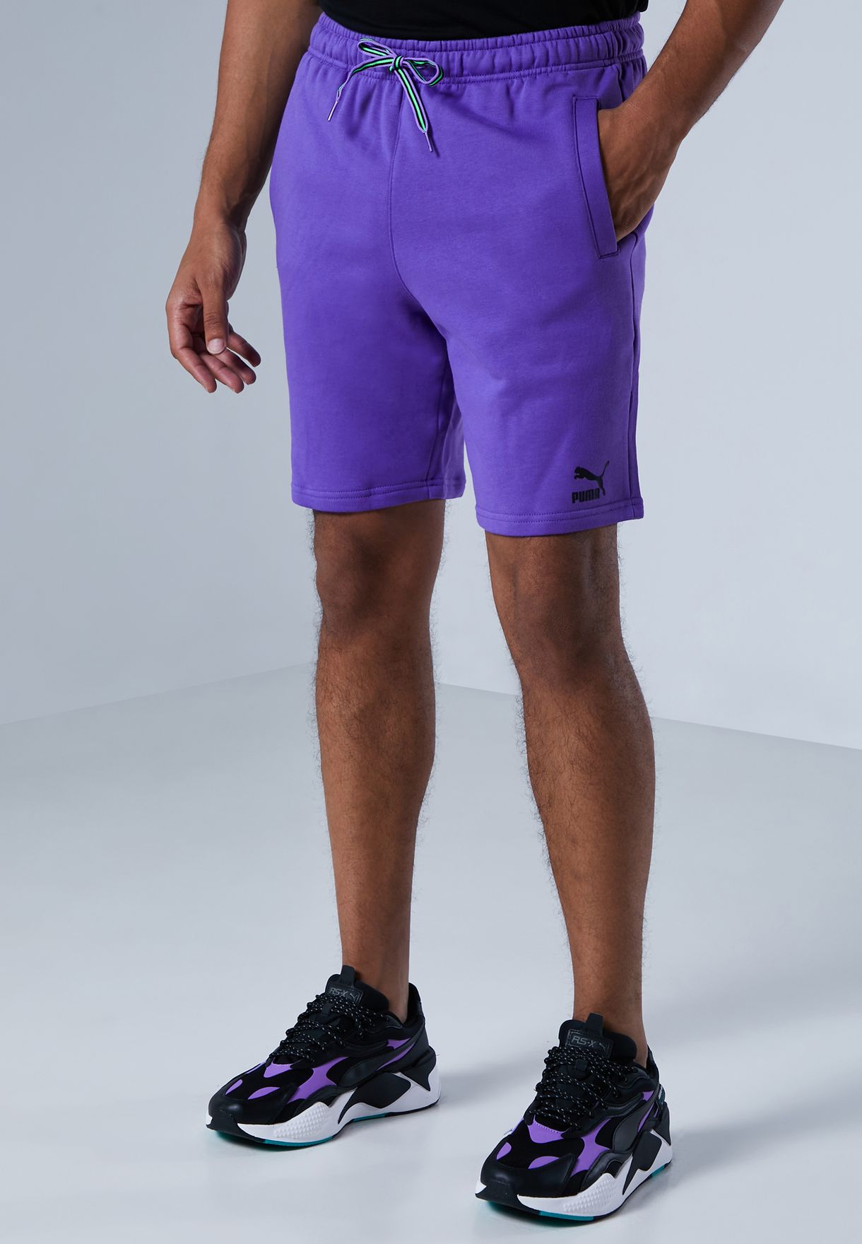 purple puma shorts