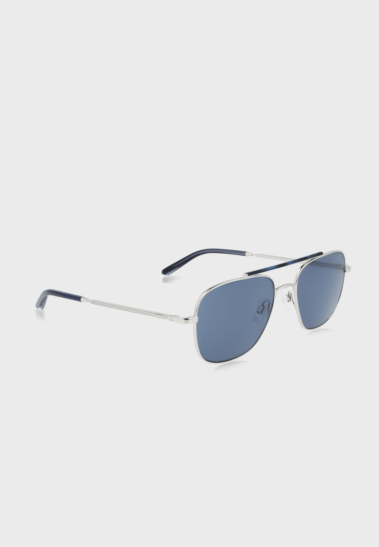 Buy Calvin Klein silver Ck21104S-45 Aviator Sunglasses for Men in MENA ...