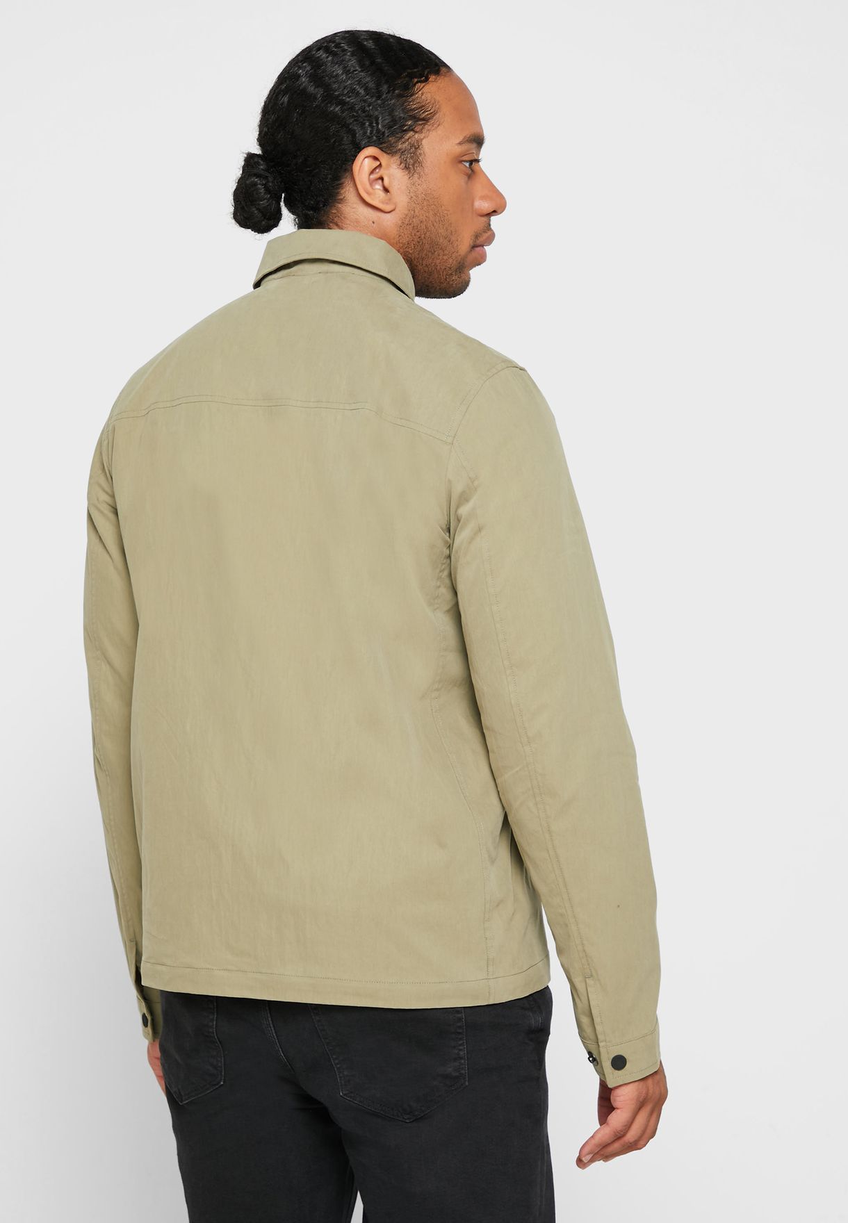 Zip Up Pocket Detail Jacket