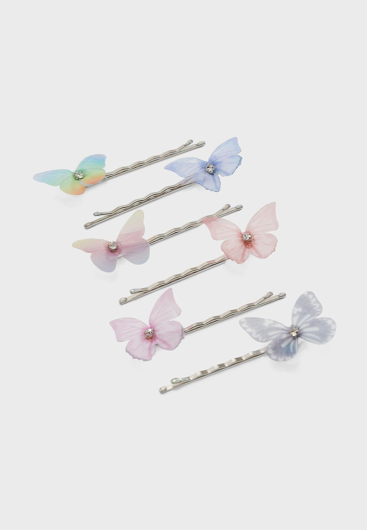 Kids 6 Pack Butterfly Clips