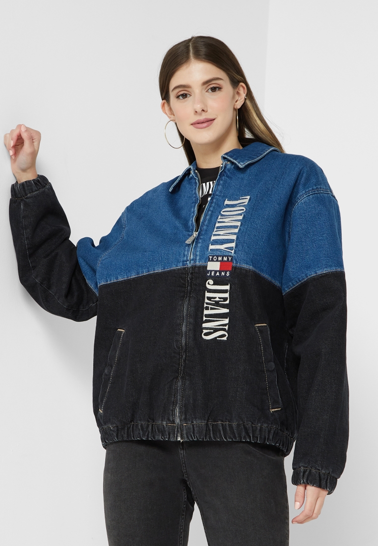 Tommy Bahama Leila Stretch Twill Woven Notch Collar Denim Jacket | Dillard's