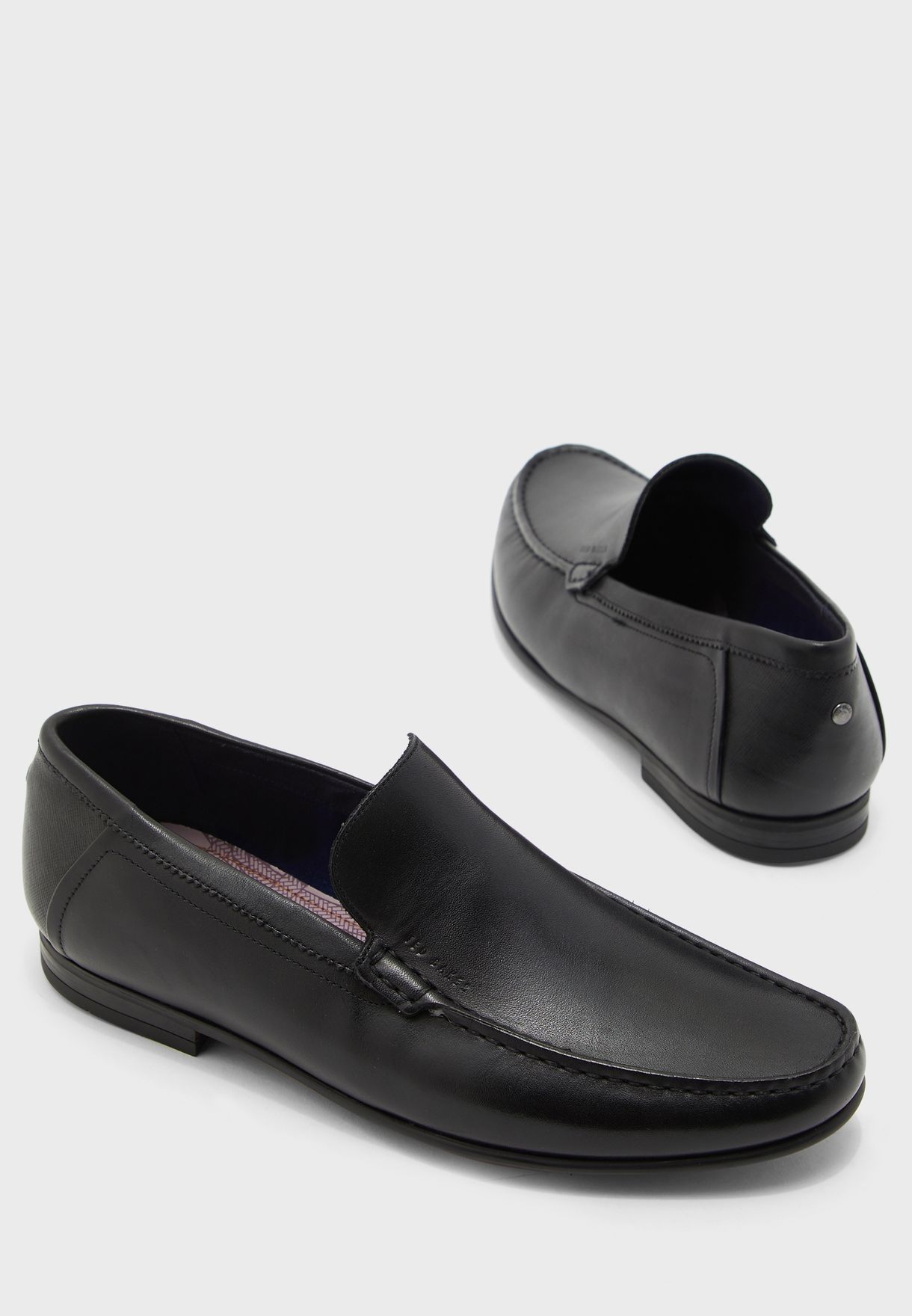 ted baker black slip on shoes