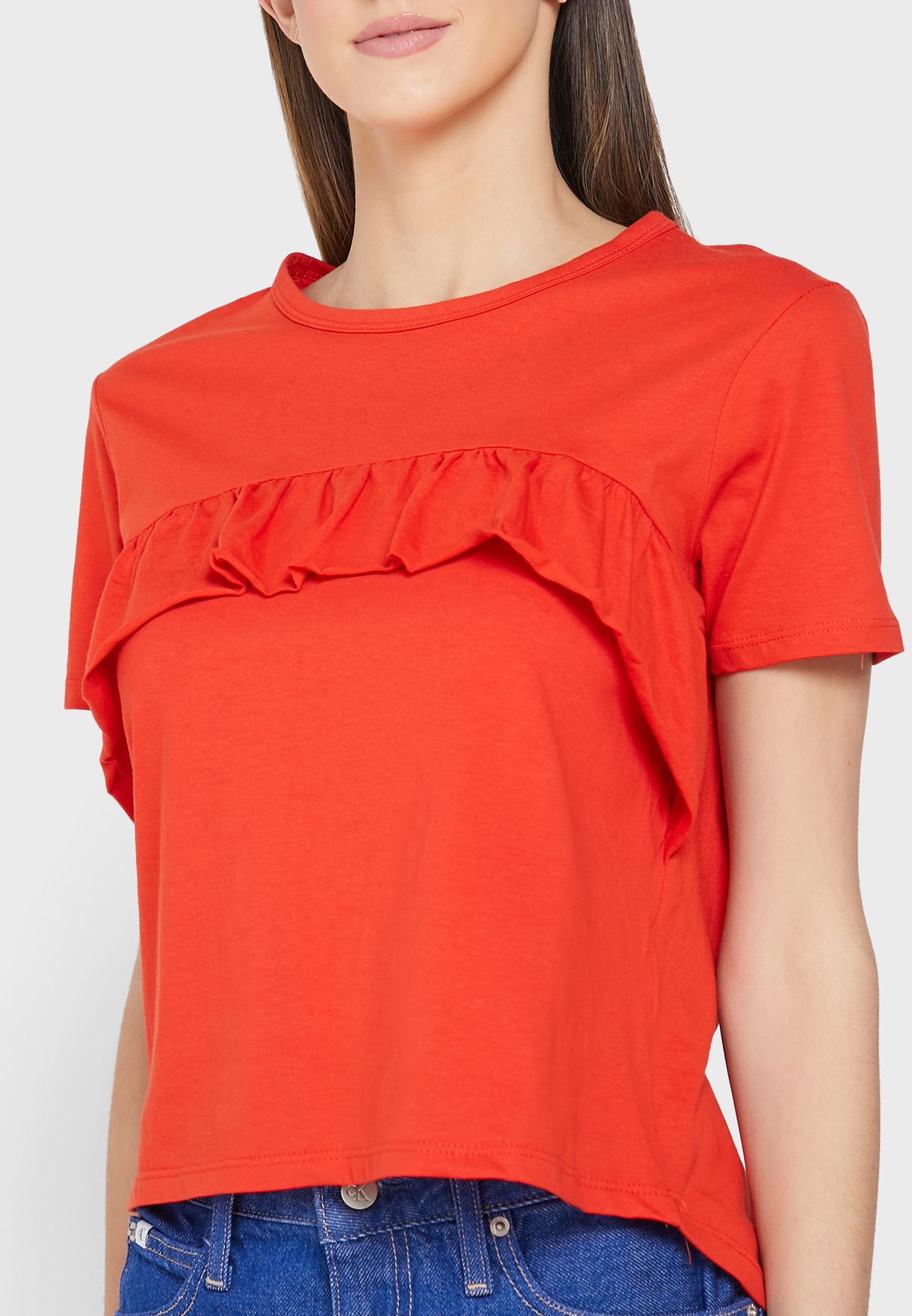 Frill Detail T-Shirt