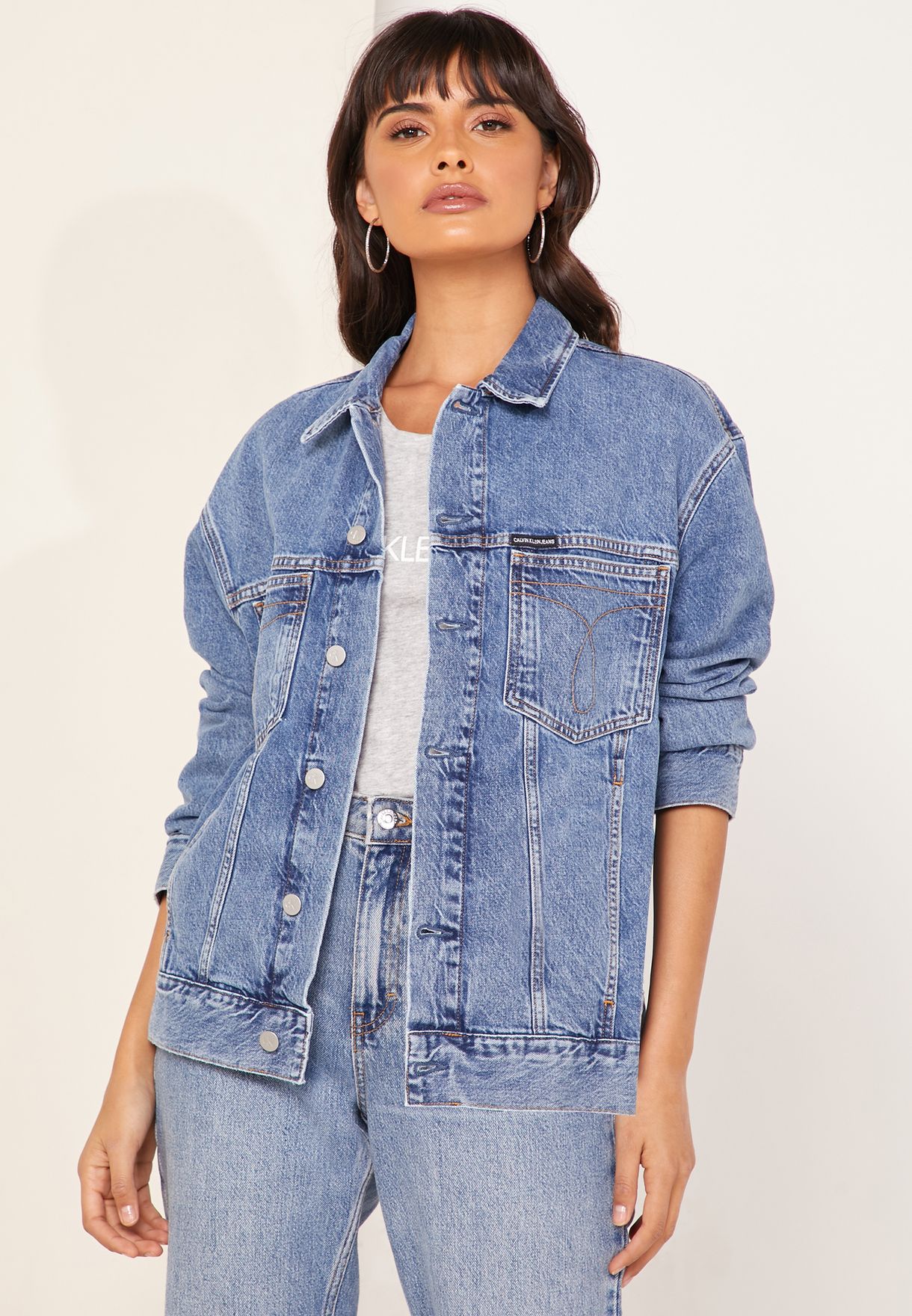 Buy Calvin Klein Jeans blue Oversized Iconic Denim Jacket for Women in  Muscat, Salalah