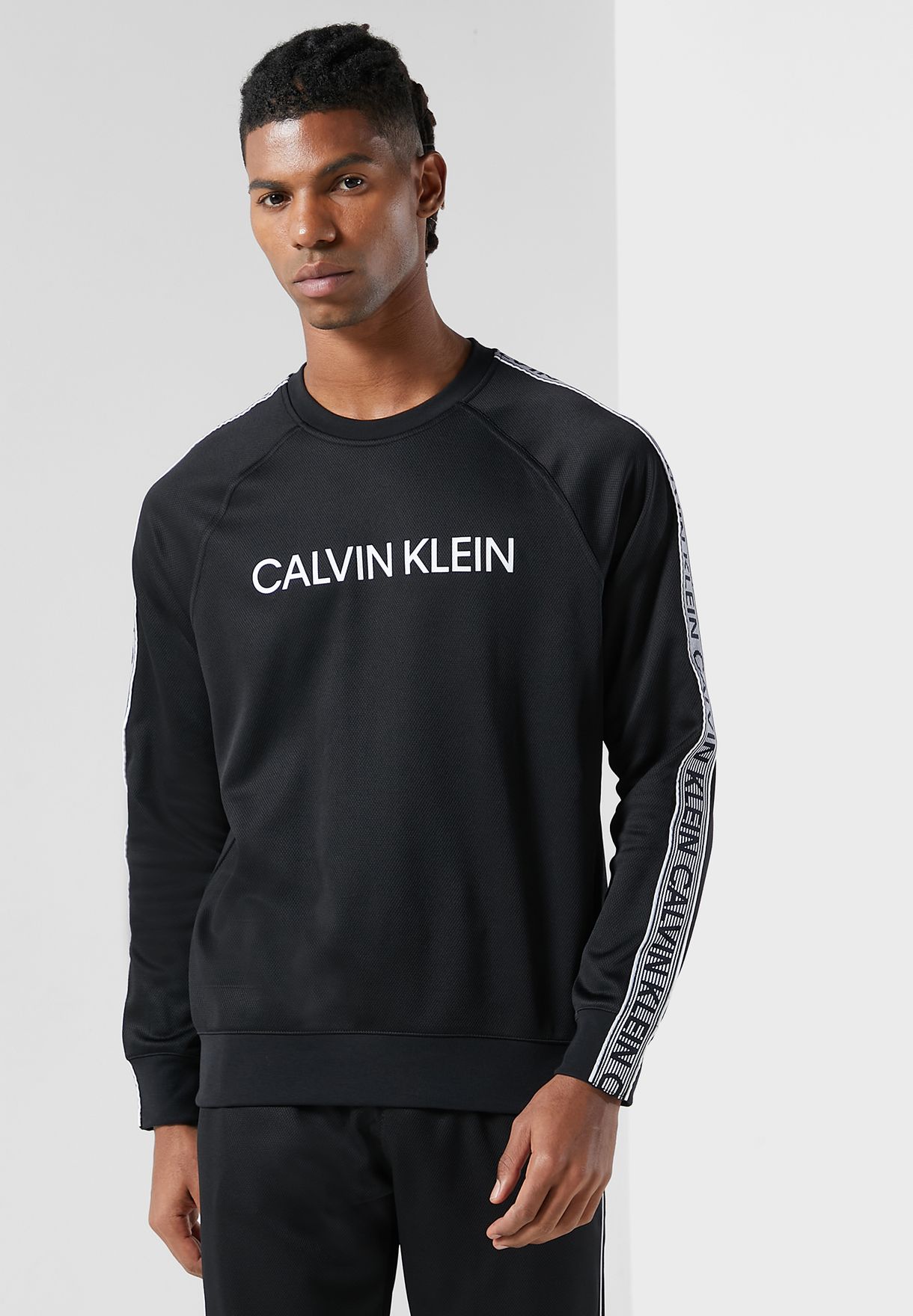 Buy Calvin Klein Performance black Logo Sweatshirt for Men in Manama, Riffa