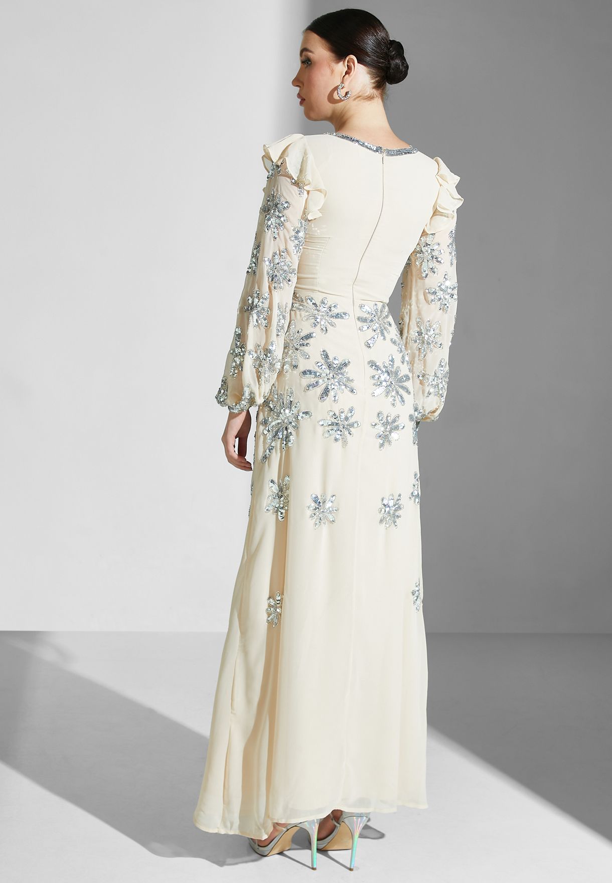 Embellished Key Hole Dress