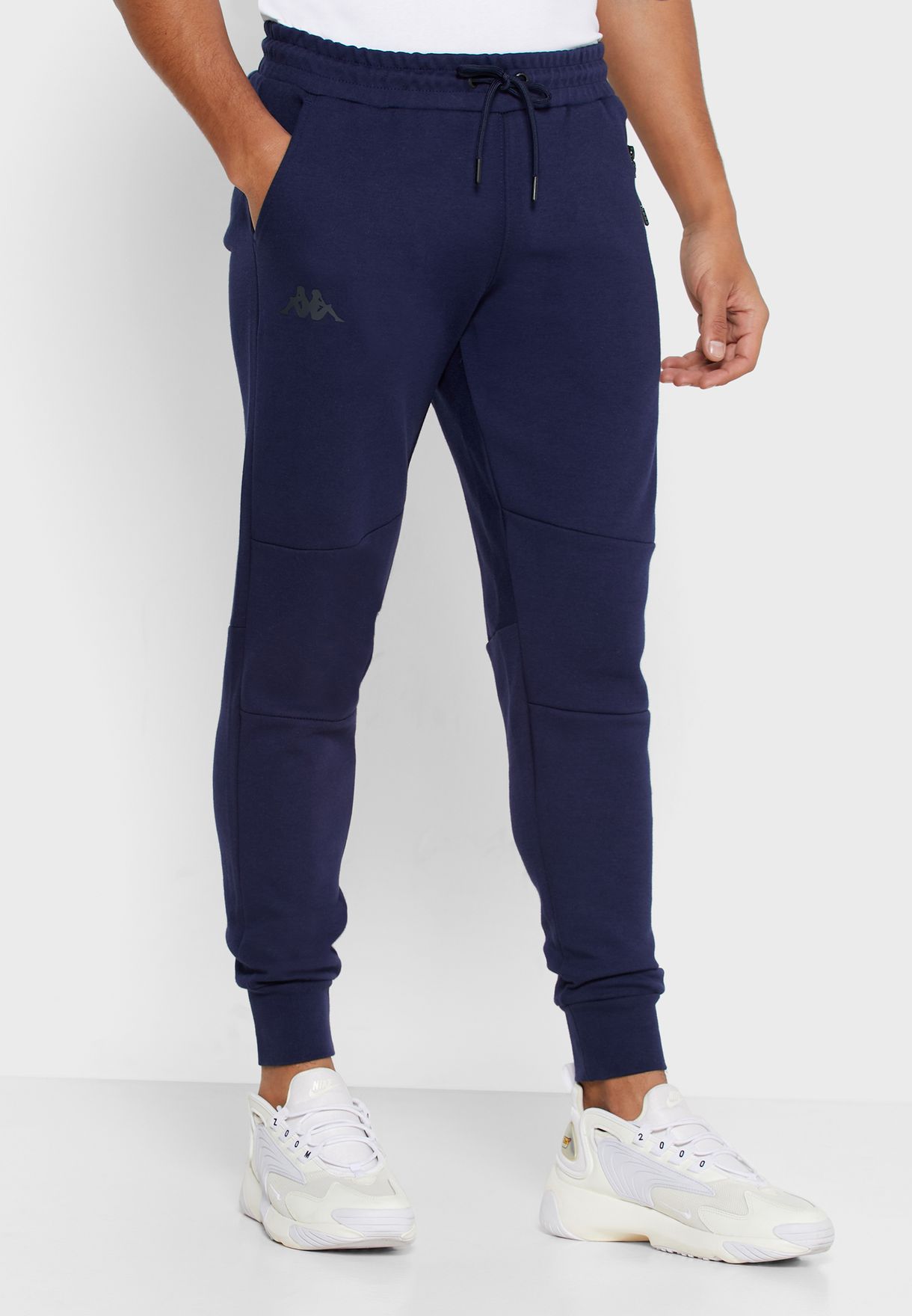 Buy Kappa navy Drawstring Cuffed Sweatpants for Men in MENA, Worldwide