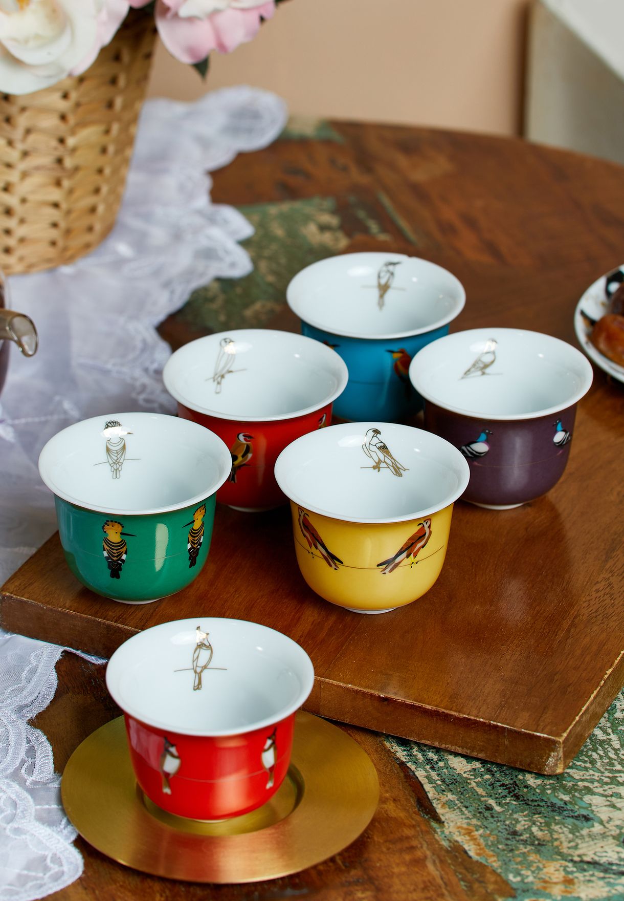 Set Of 6 Sarb Arabic Coffee Cups