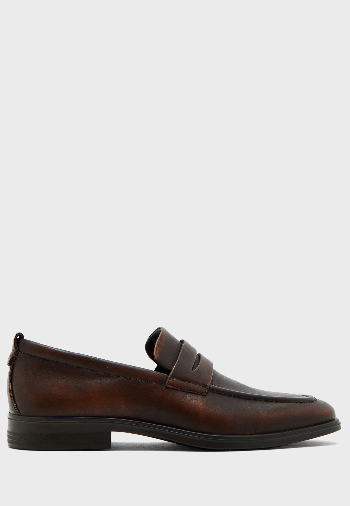 Buy Ecco brown Melbourne Penny Loafers for Men in MENA, Worldwide