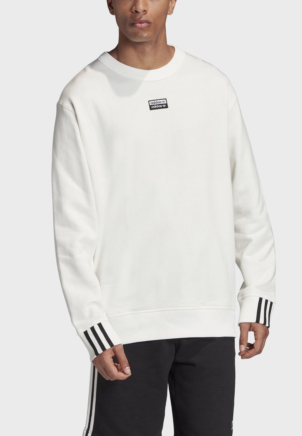 adidas originals ryv hoodie in white