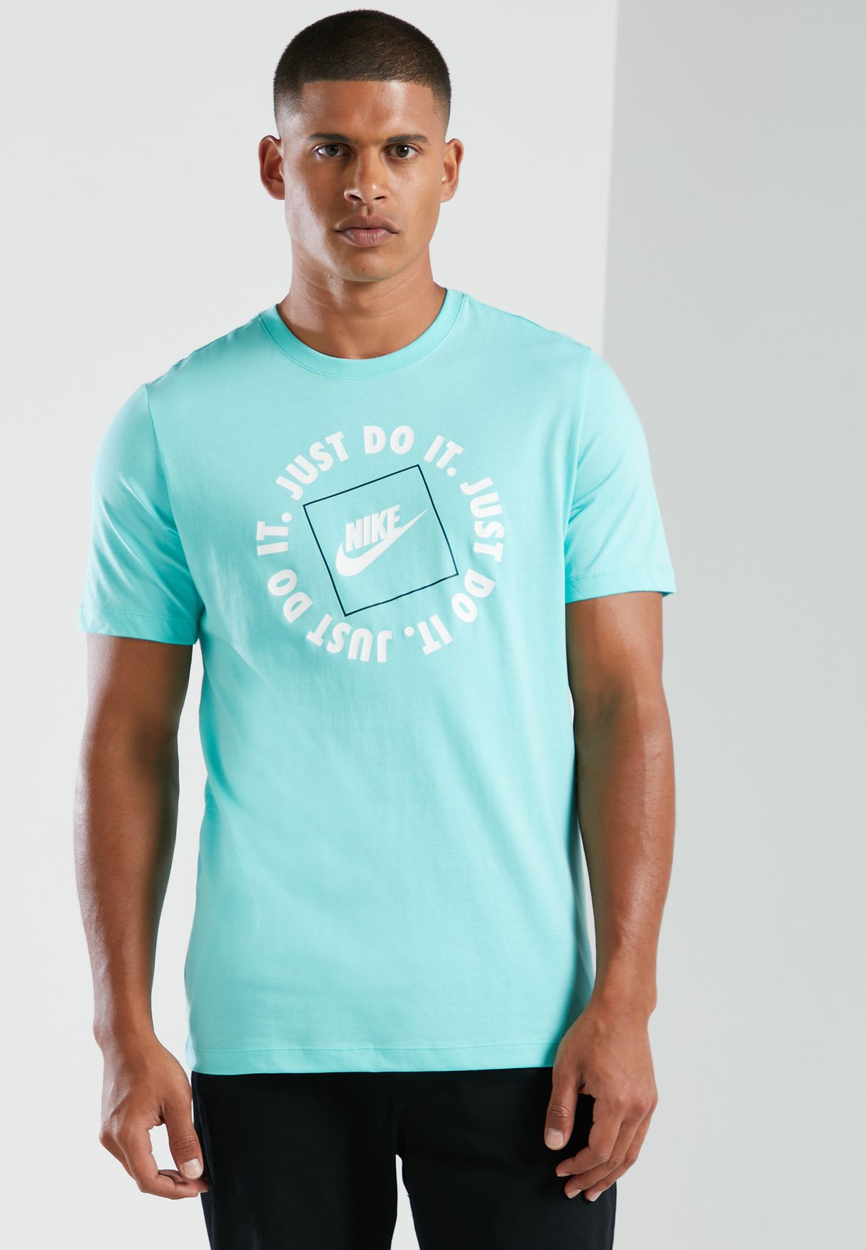Buy Nike blue NSW Just Do It T-Shirt for Kids in Riyadh, Jeddah