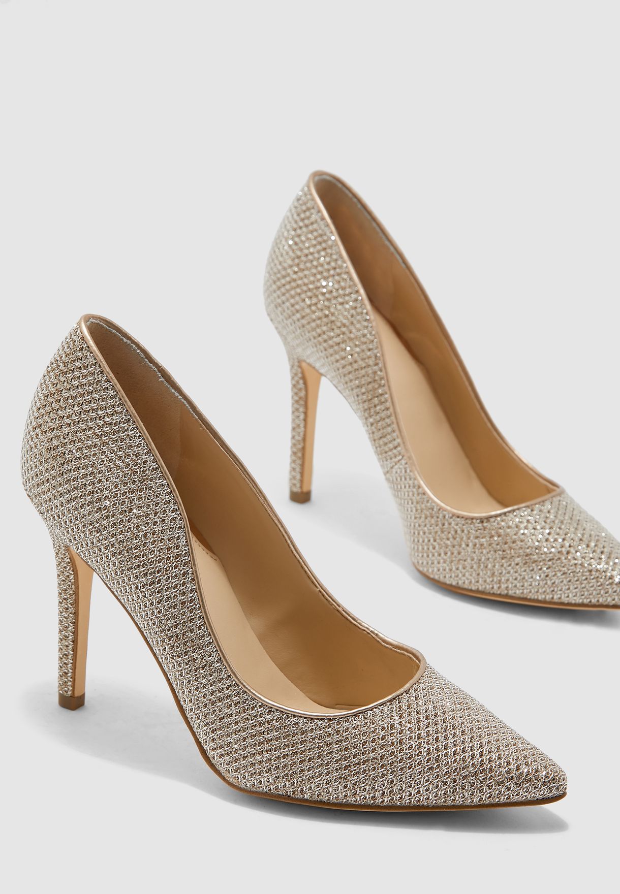Buy Guess gold Blixee Heel Pump for 