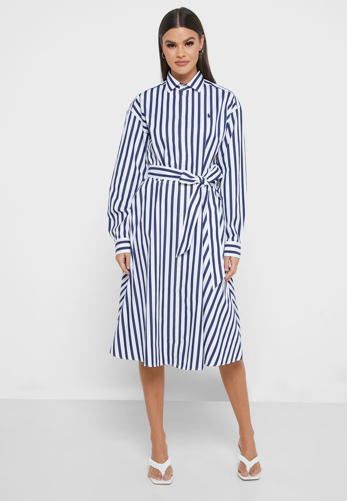 Buy Polo Ralph Lauren stripes Striped Shirt Dress for Women in MENA,  Worldwide