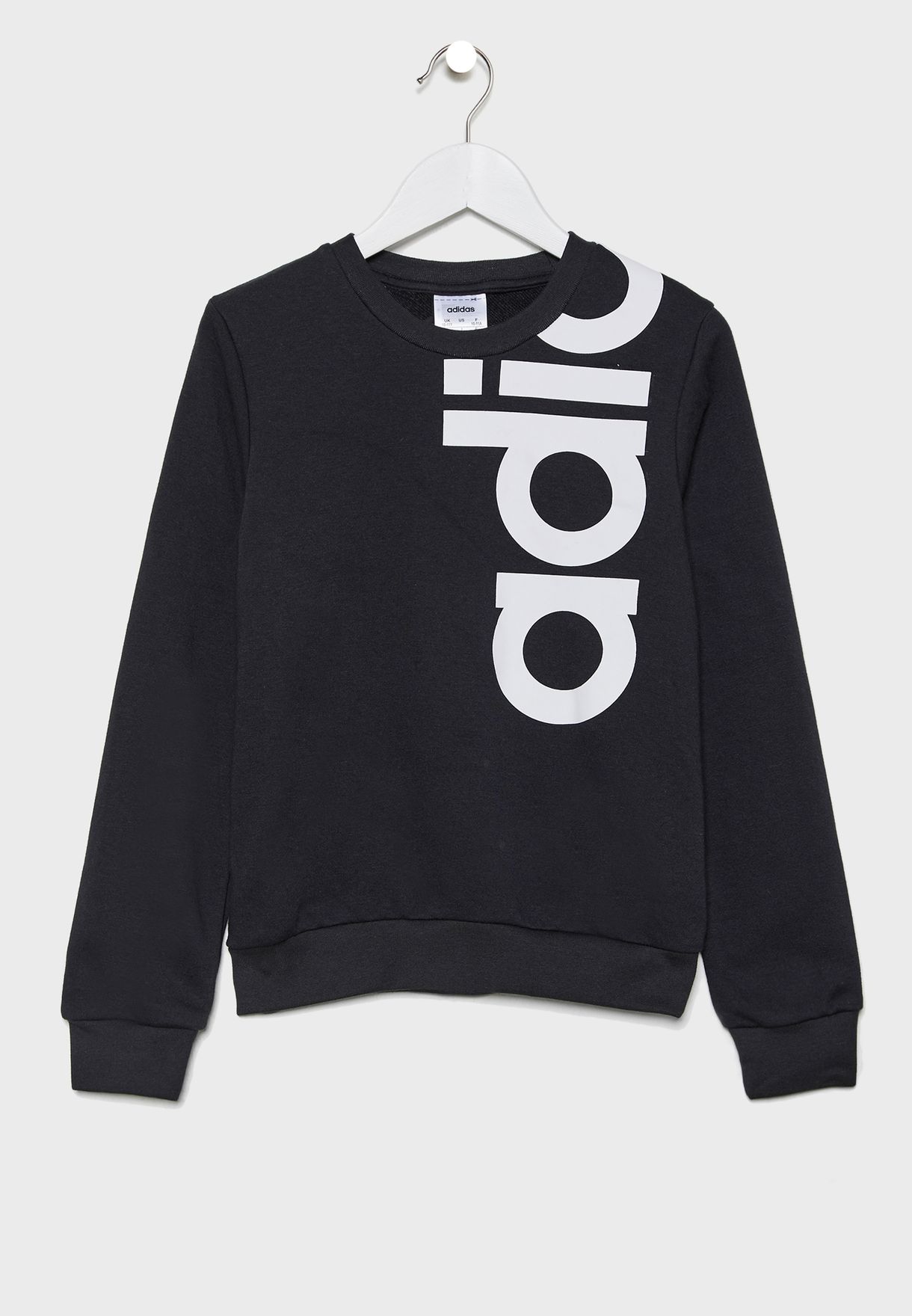 black adidas logo sweatshirt