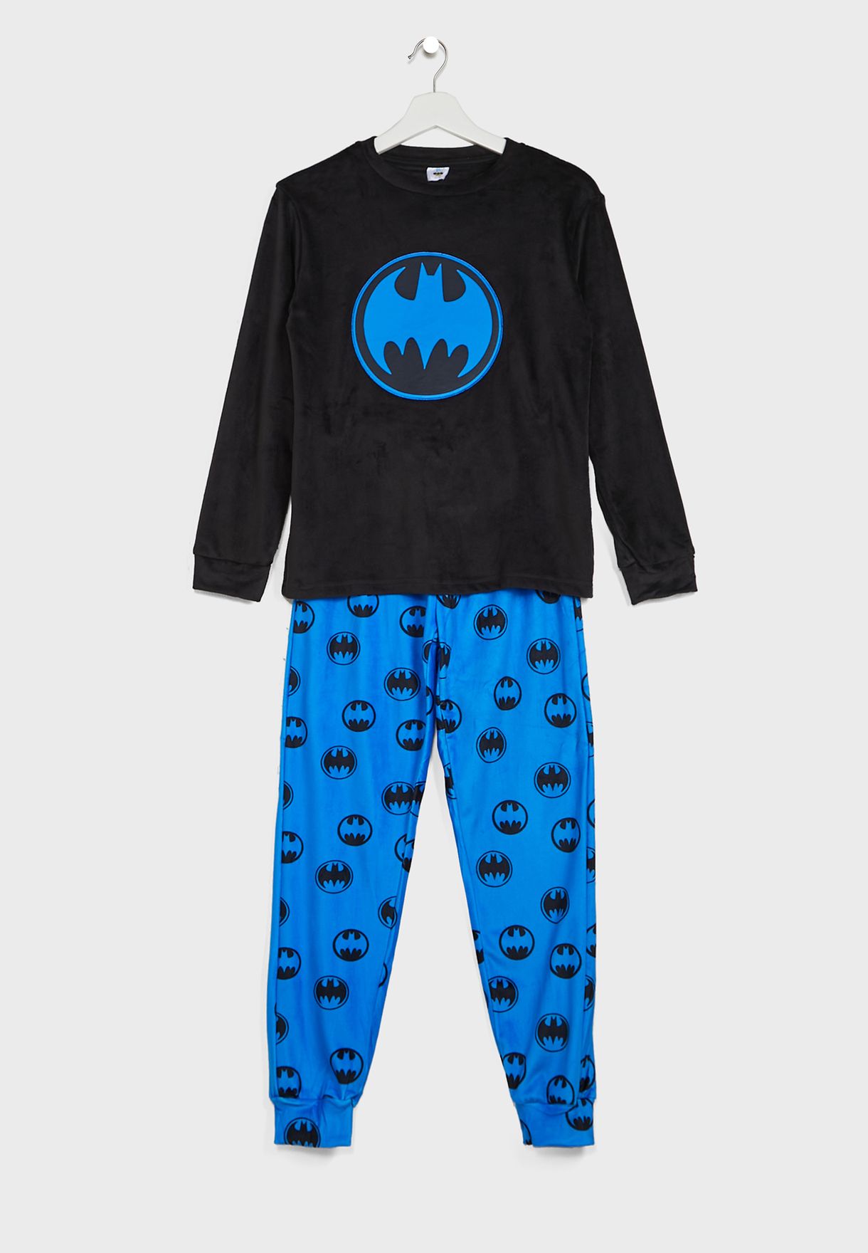 Youth Batman Logo Print Pyjama Set