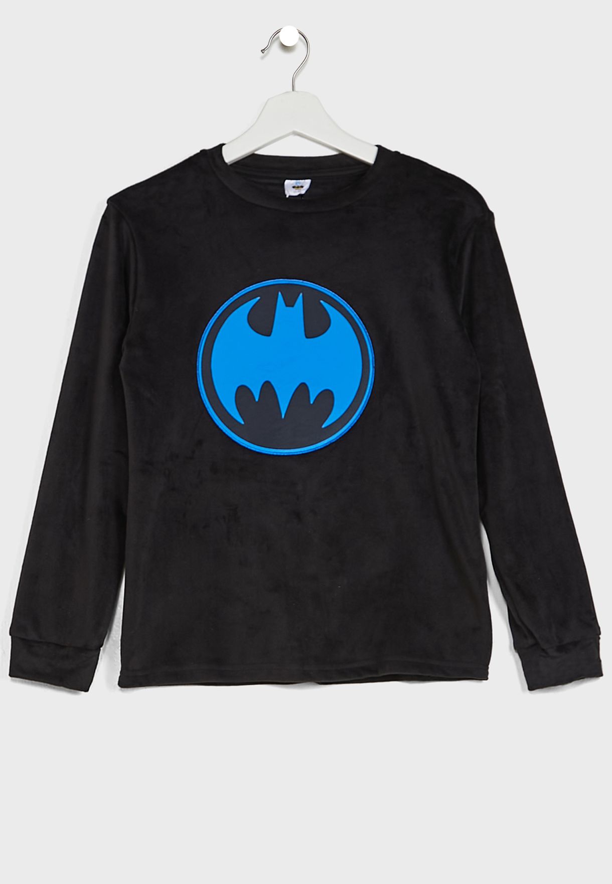 Youth Batman Logo Print Pyjama Set