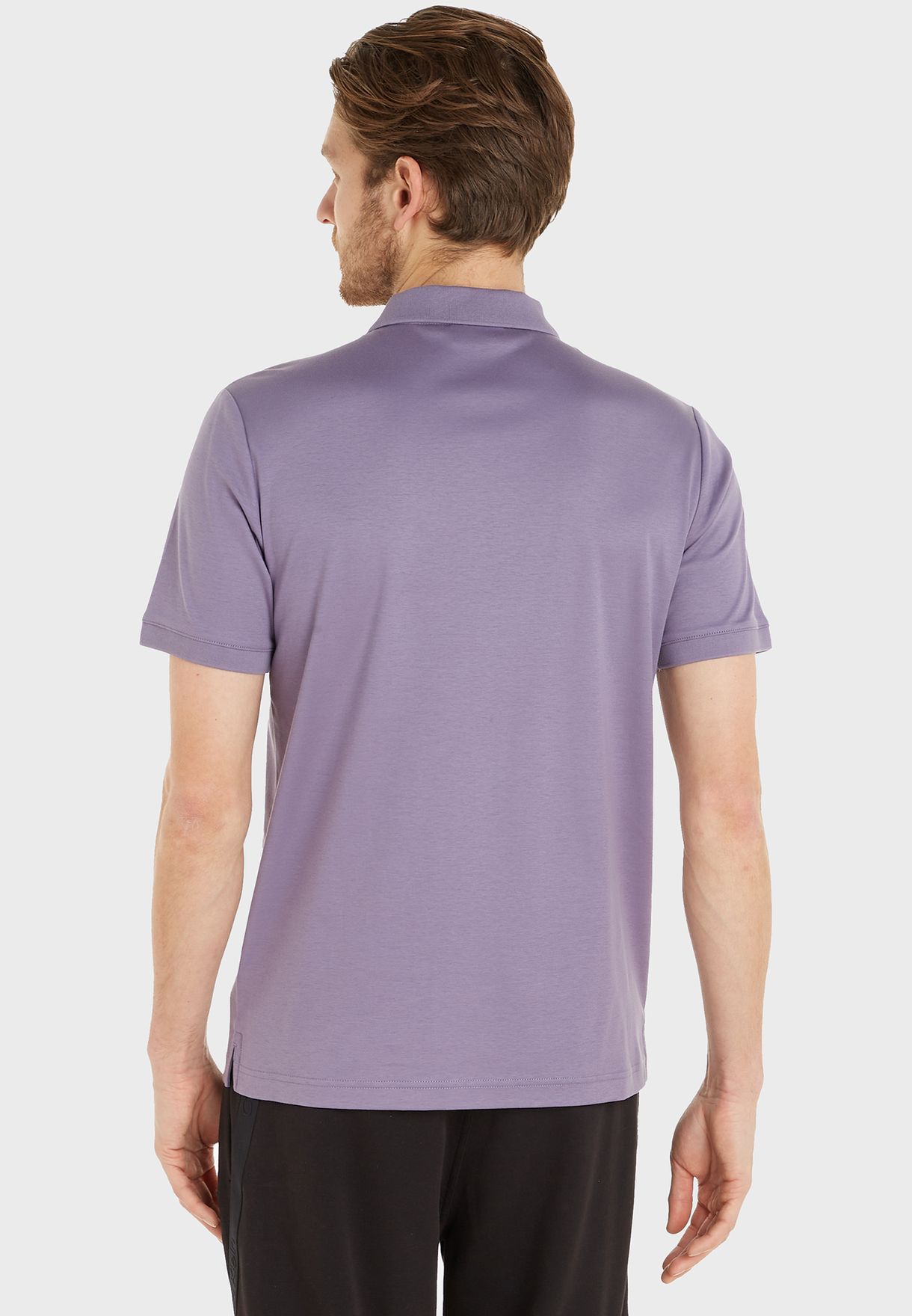 Buy Calvin Klein purple Smooth Polo for Men in Riyadh, Jeddah