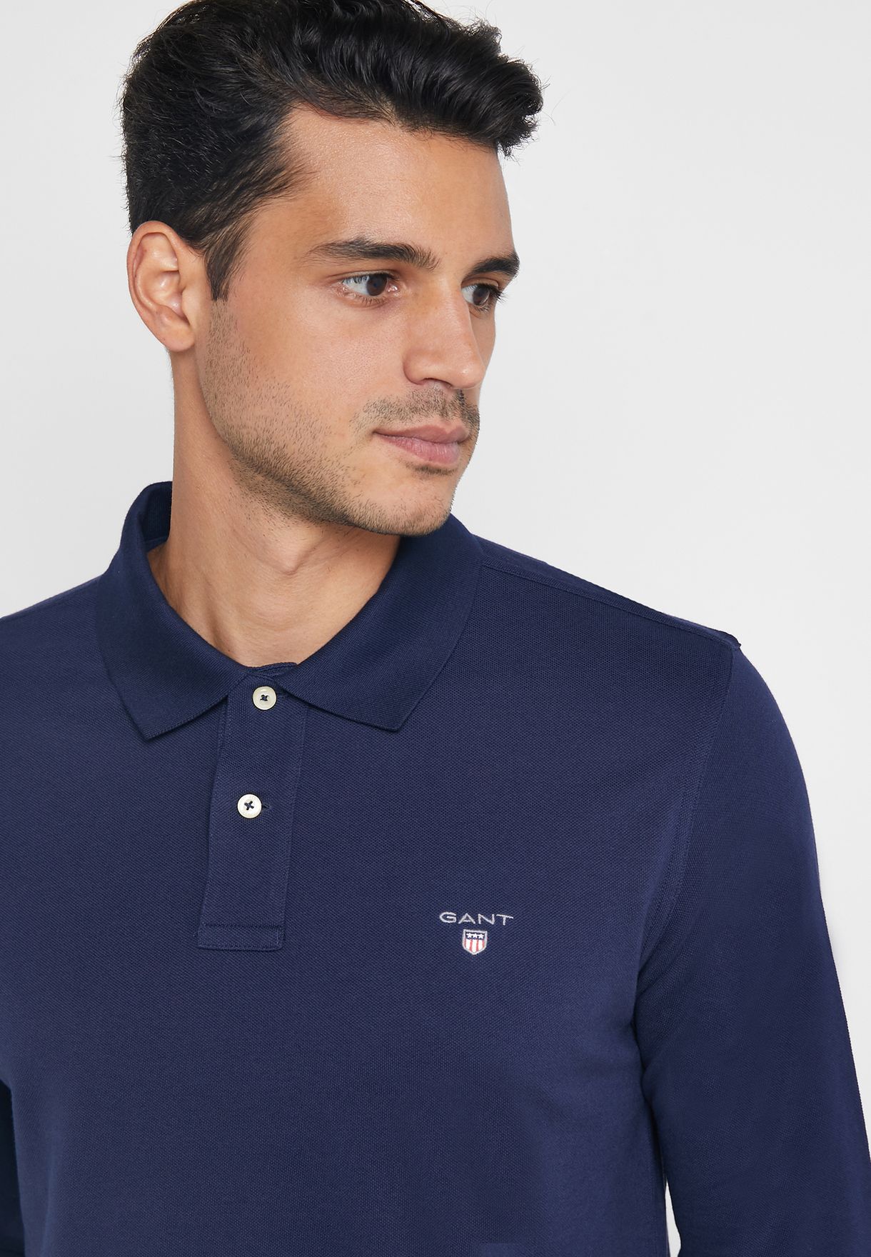 gant solid pique polo shirt