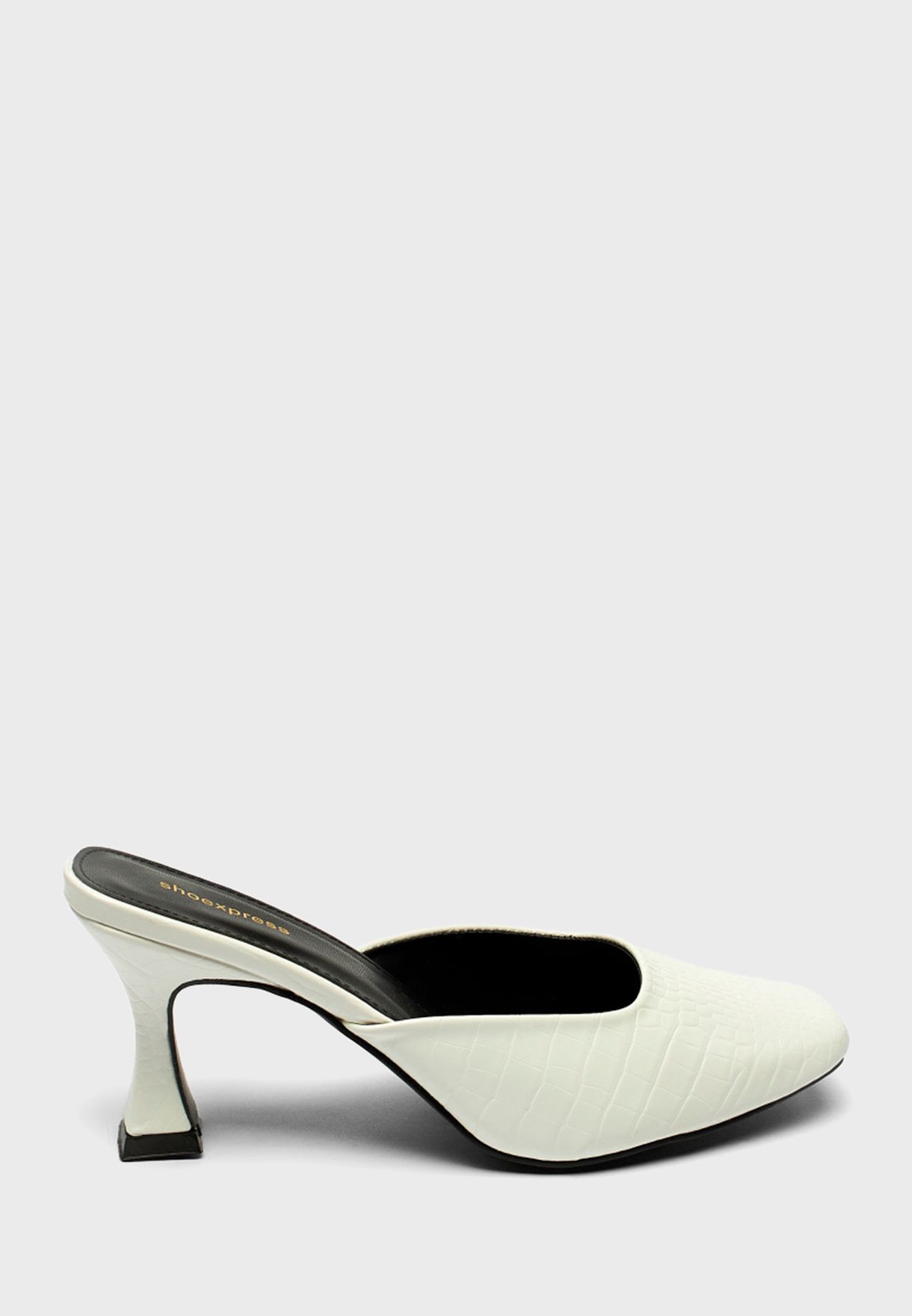 Buy Shoexpress white Round Toe Pumps for Women in Dubai, Abu Dhabi