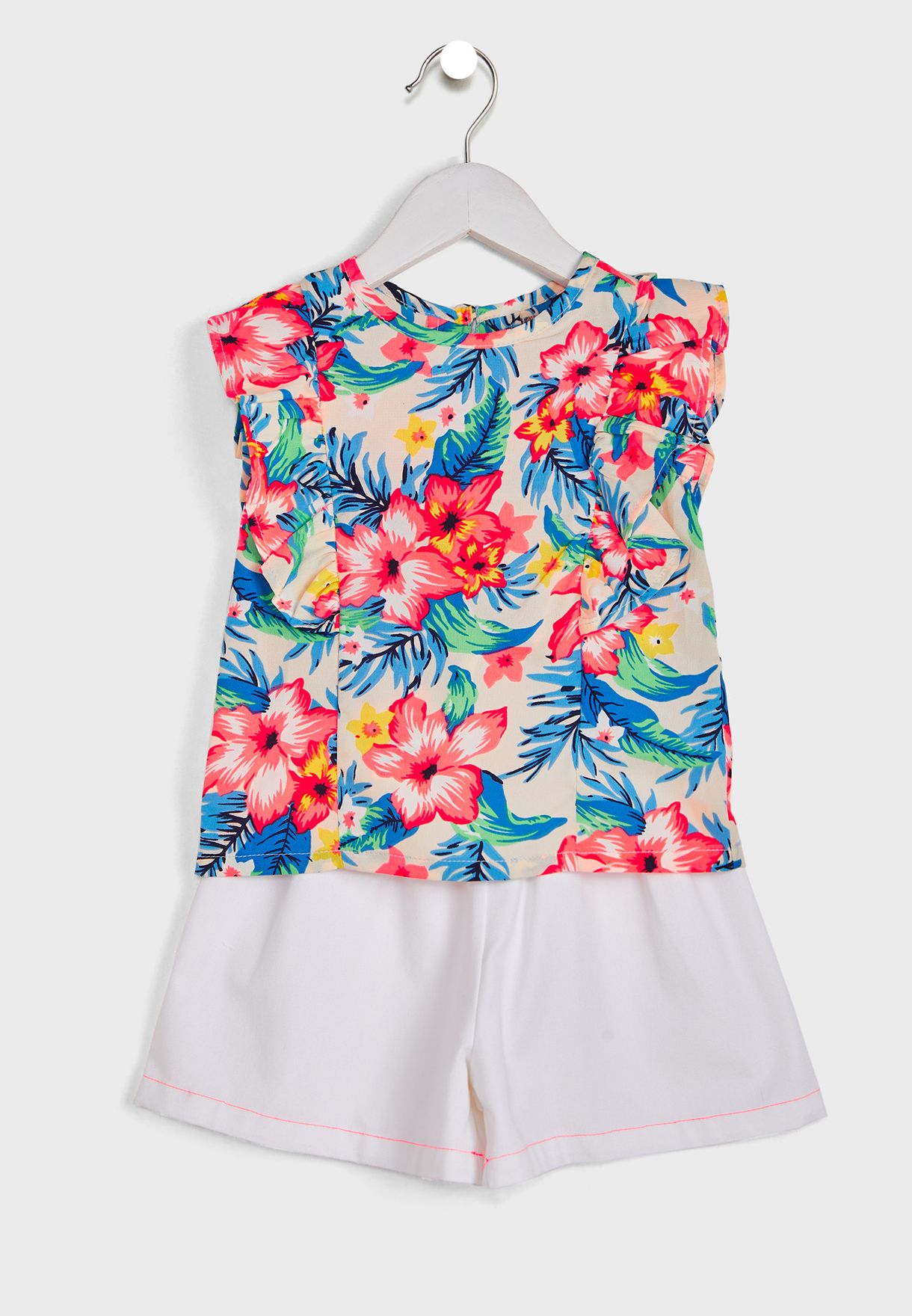 Printed Top With Shorts