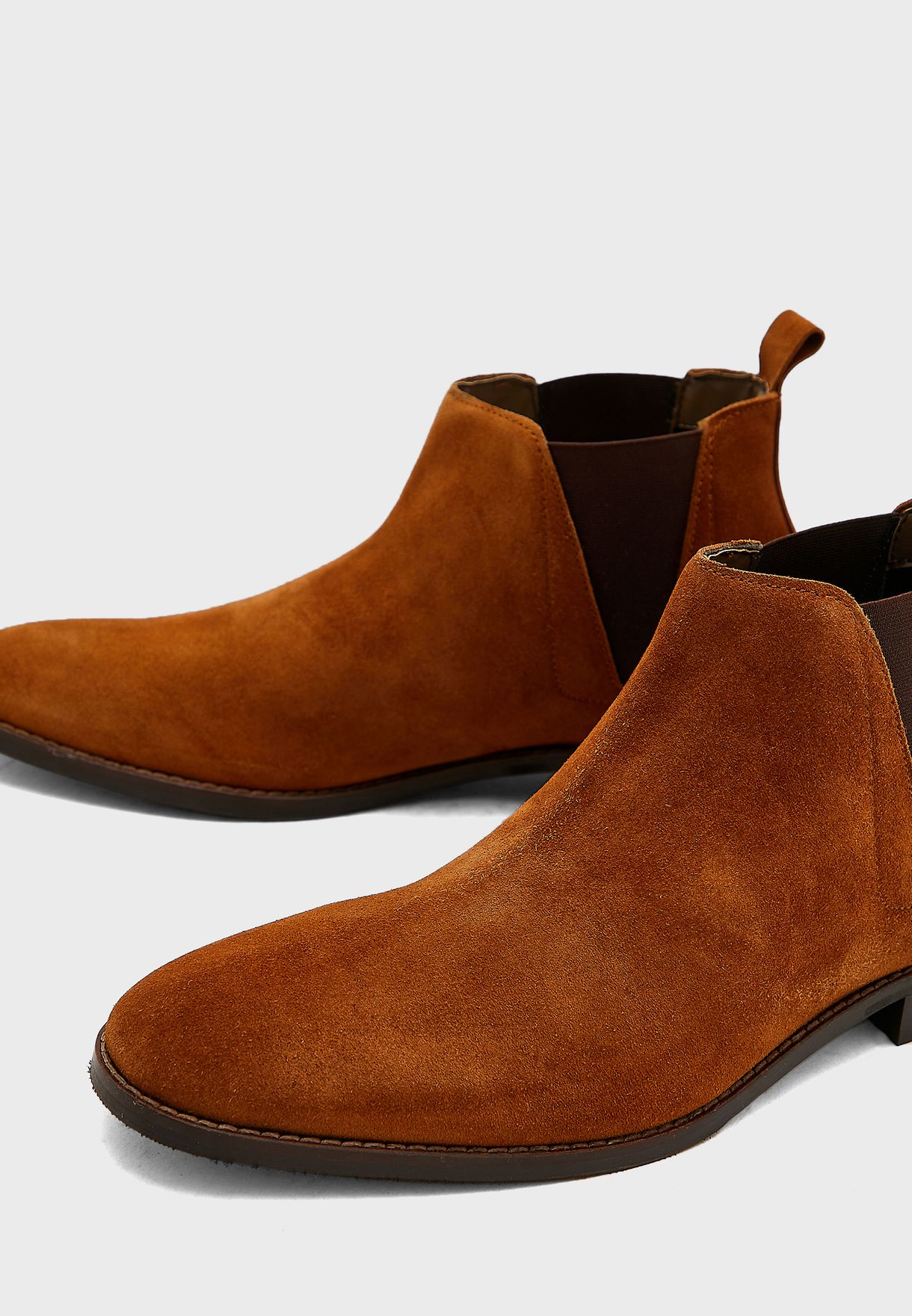 Genuine Suede Leather Chelsea Boots