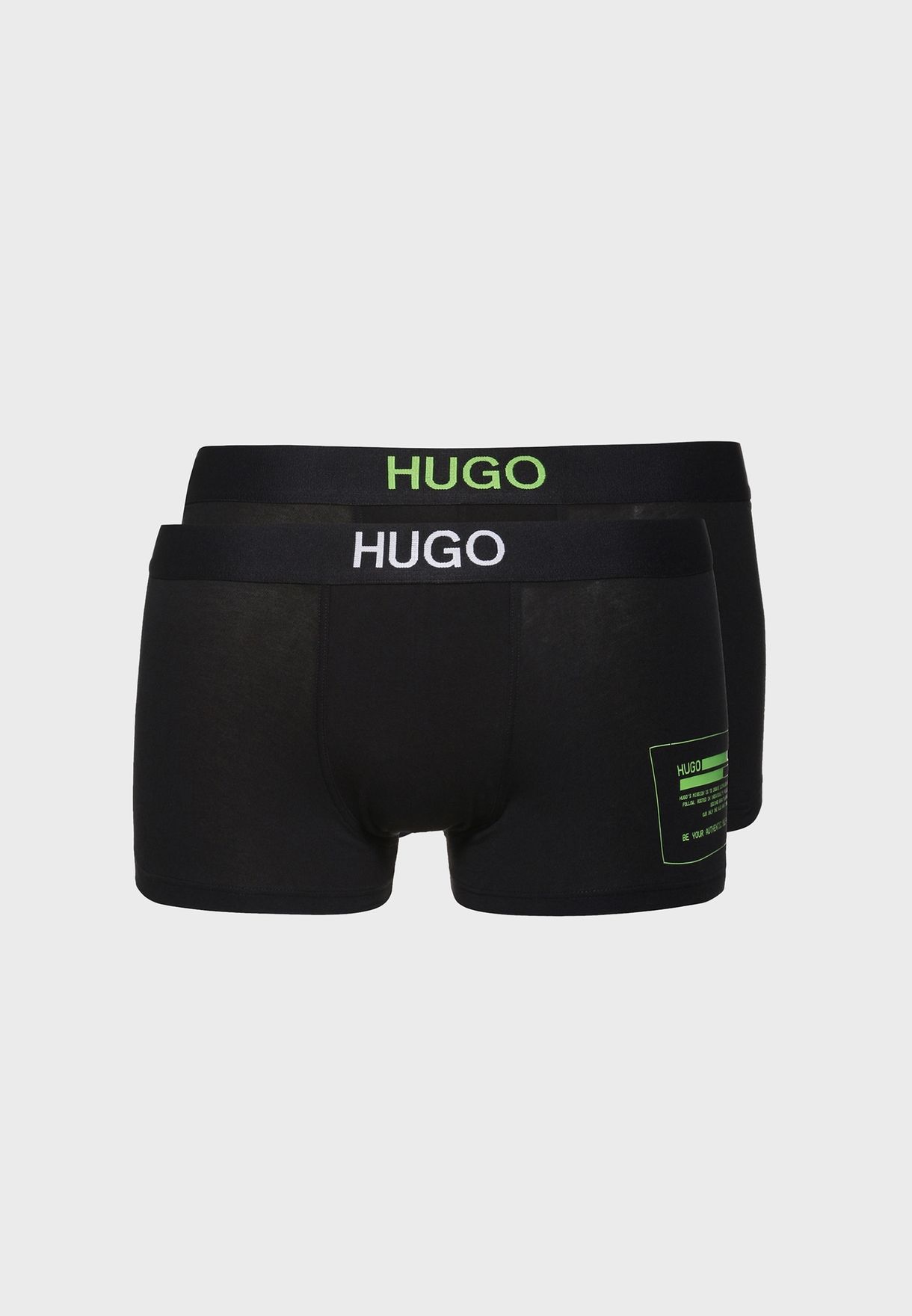 2 Pack Logo Band Assorted Trunks