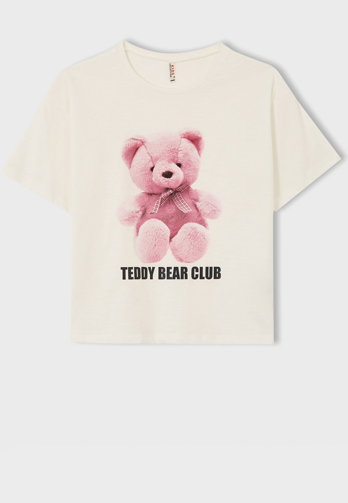 Buy Defacto white Youth Teddy Bear Club T-Shirt for Kids in MENA, Worldwide