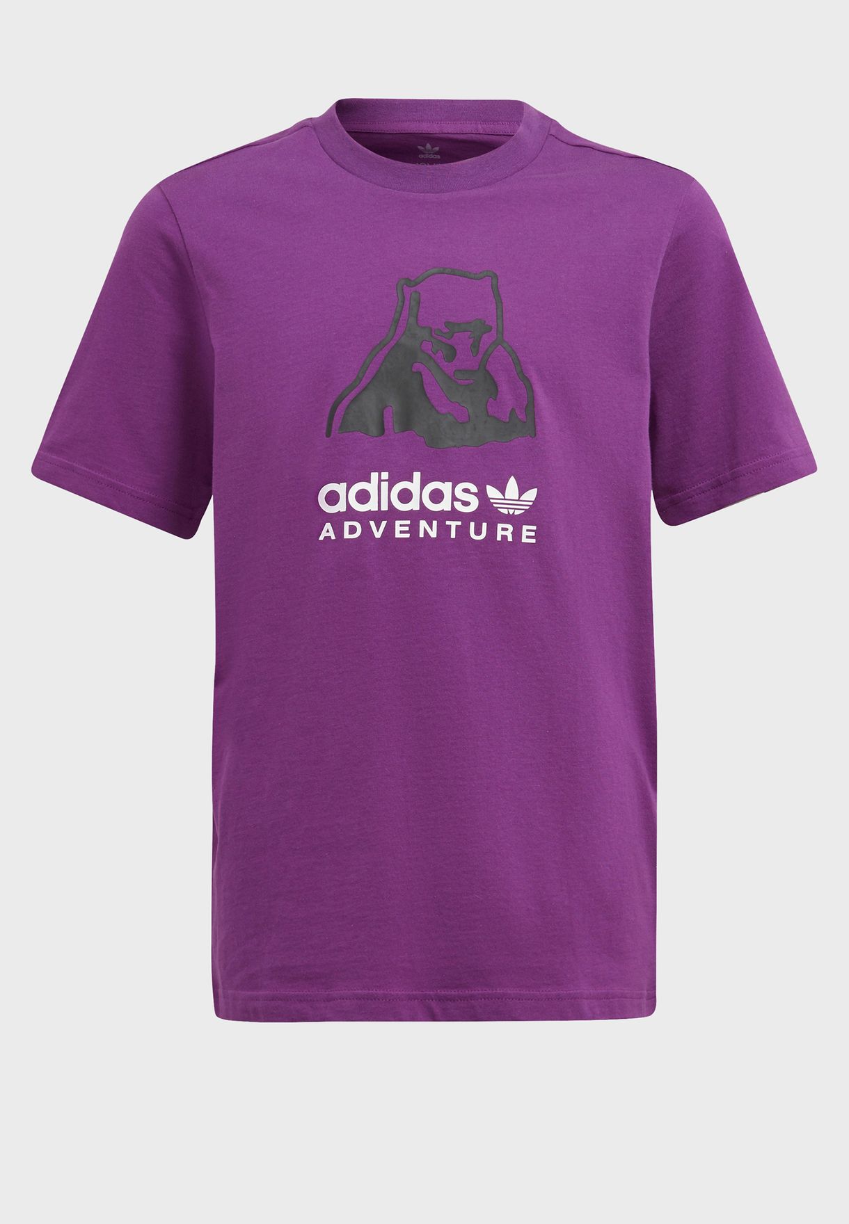 Buy adidas Originals purple Youth Trefoil TShirt for Kids in Riyadh, Jeddah
