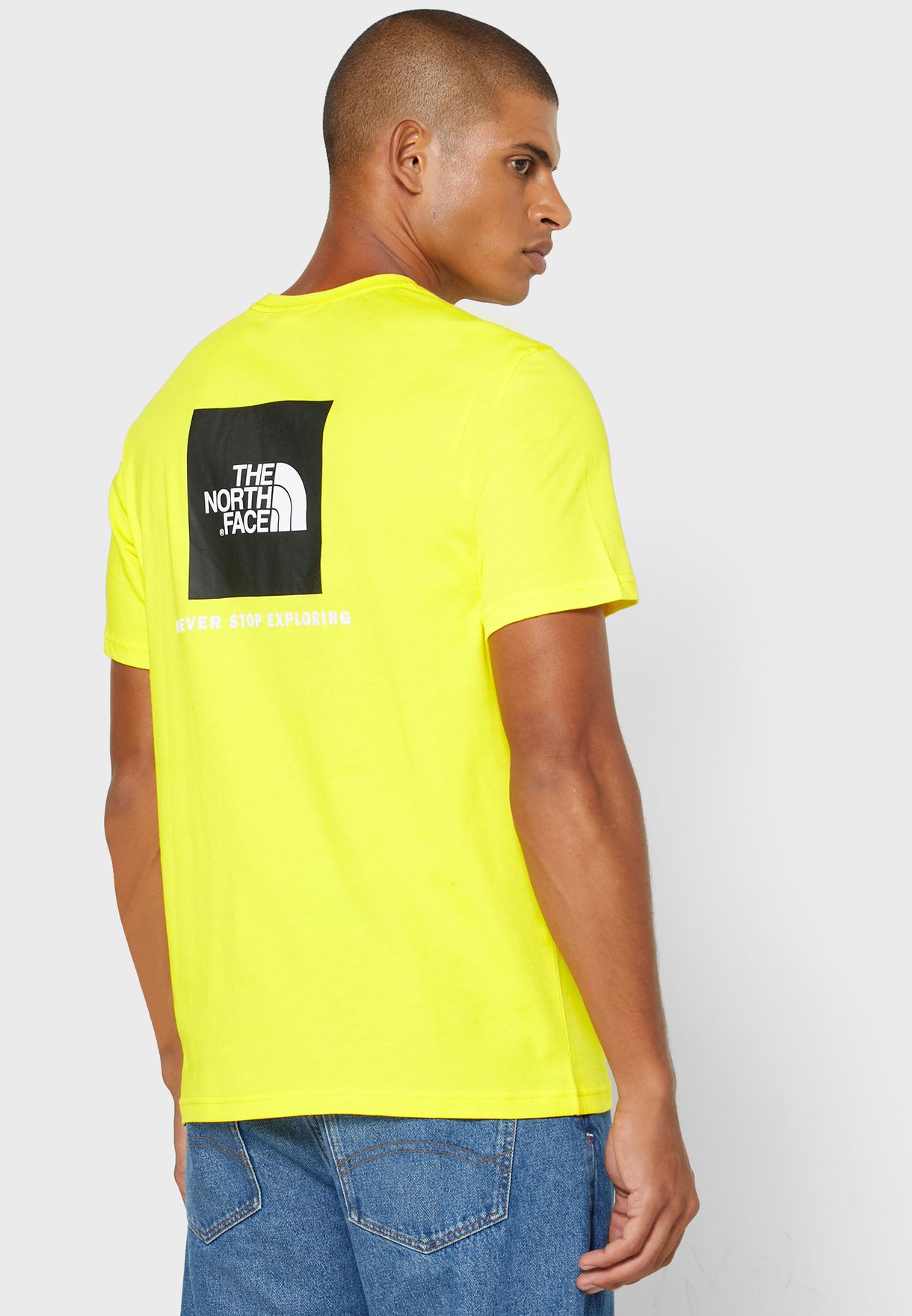 Buy The North Face Yellow Red Box T Shirt For Men In Mena Worldwide 92tx2 Dw9