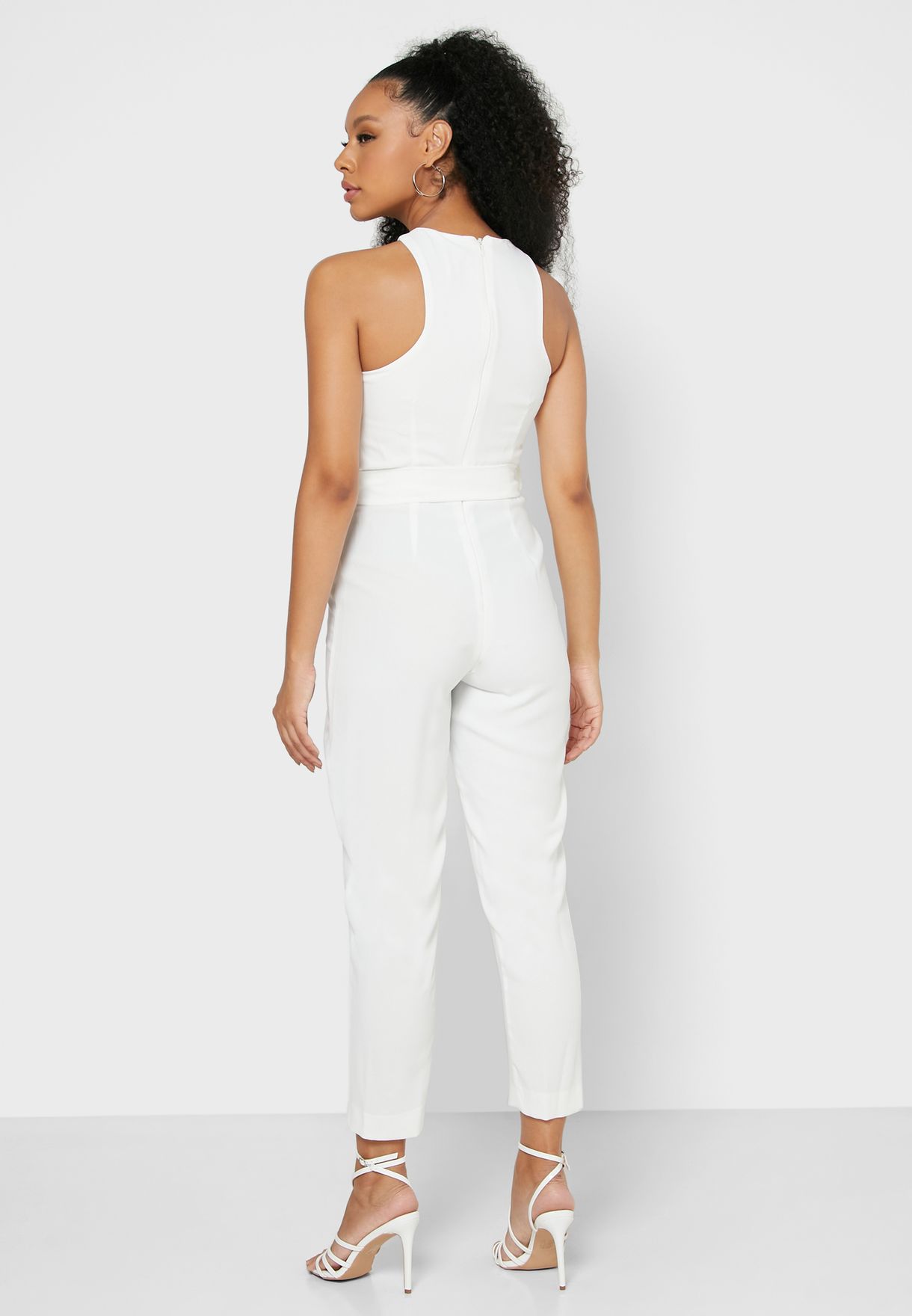 Buy River Island white Belted Jumpsuit for Women in Dubai, Abu Dhabi