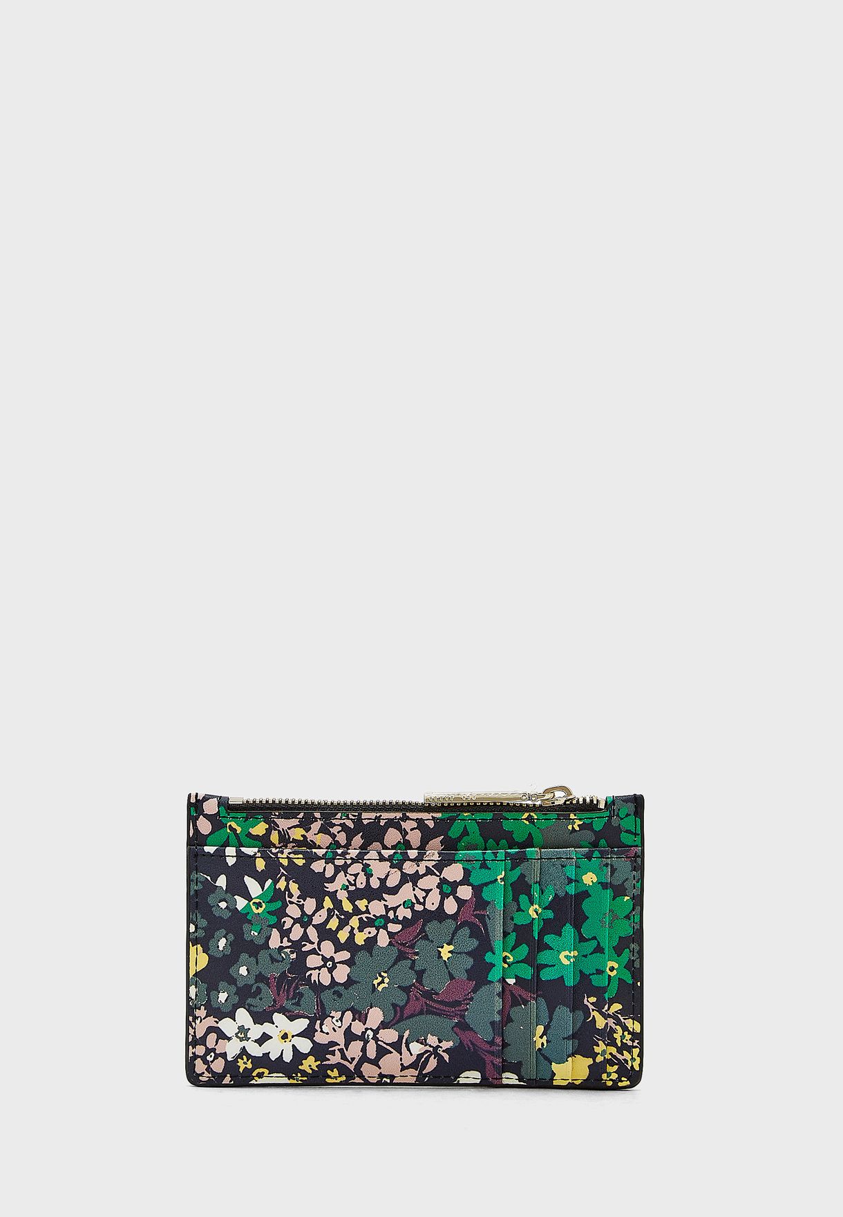 Ditsy Floral Zipped Card Holder