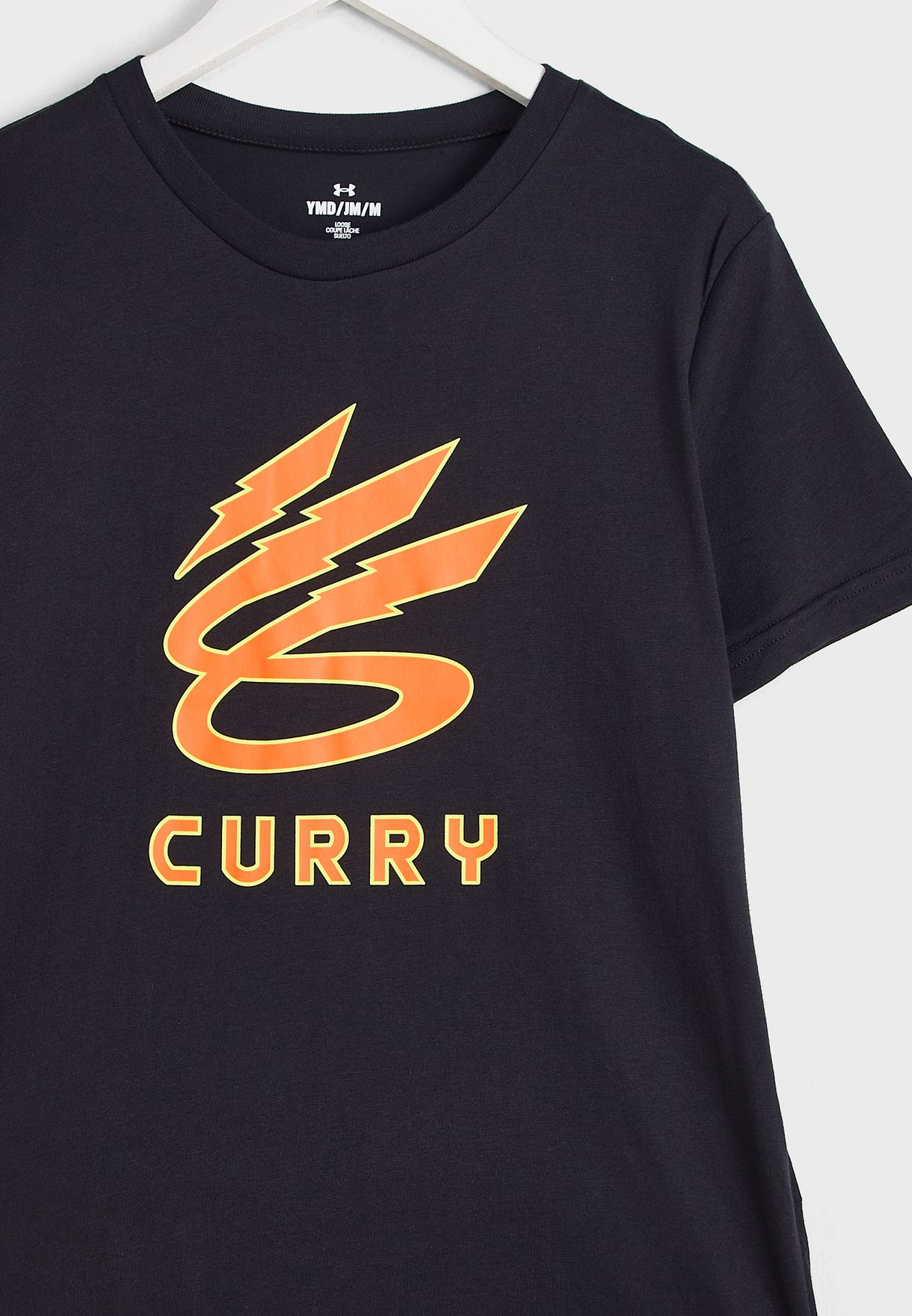 Youth Curry Lightning Logo T-Shirt