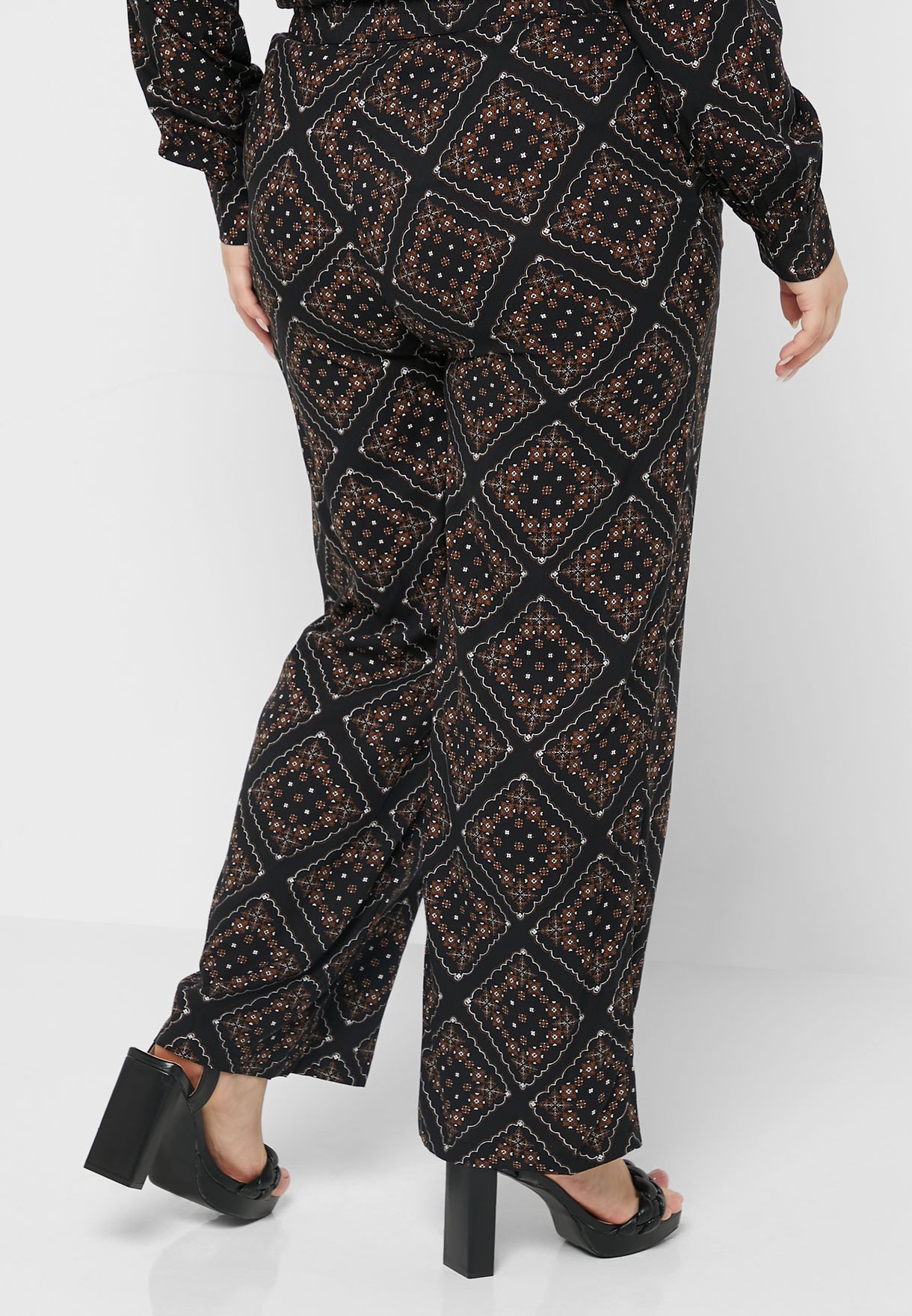 Printed High Waist Pants