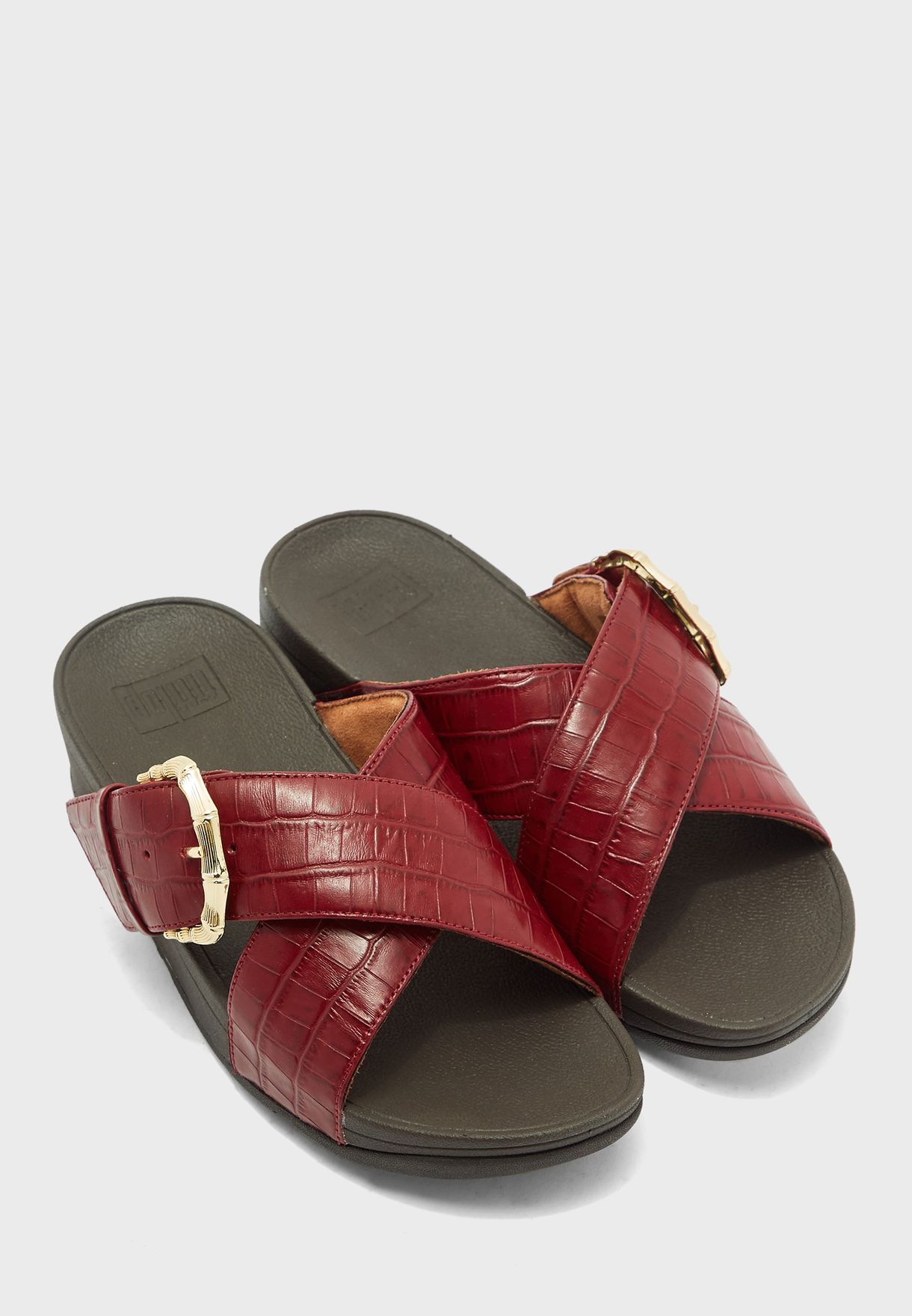 fitflop lulu croco slides