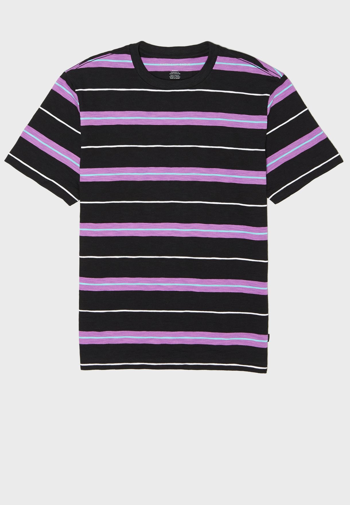 Buy American Eagle stripes Striped Crew Neck T-Shirt for Men in Dubai ...