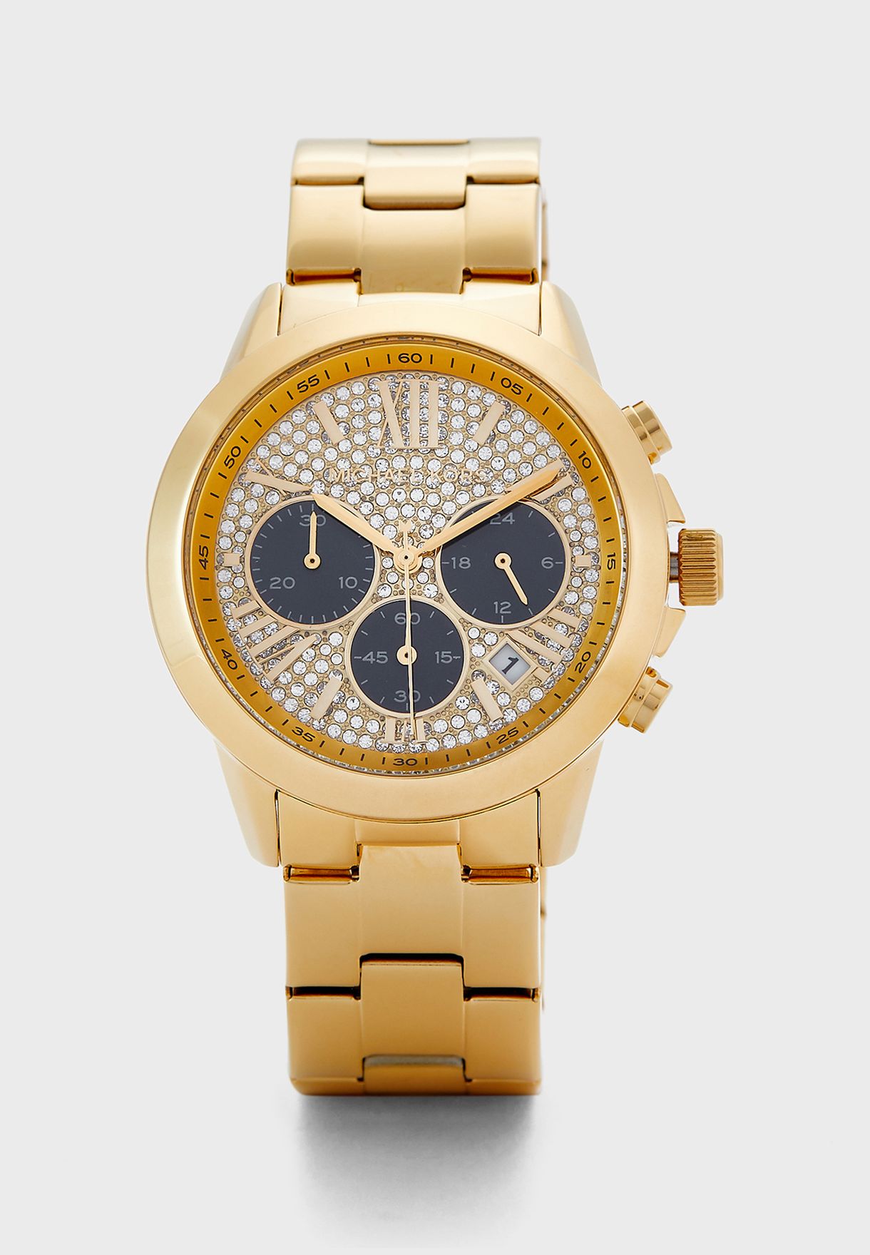 michael kors womens watch leather strap