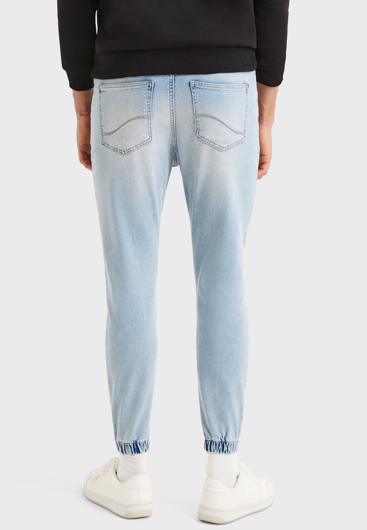Light Wash Relaxed Jogg Jeans