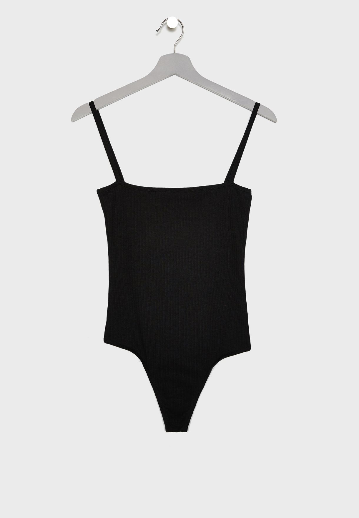 Buy Missguided Black Strappy Straight Neck Body For Women In Dubai Abu Dhabi