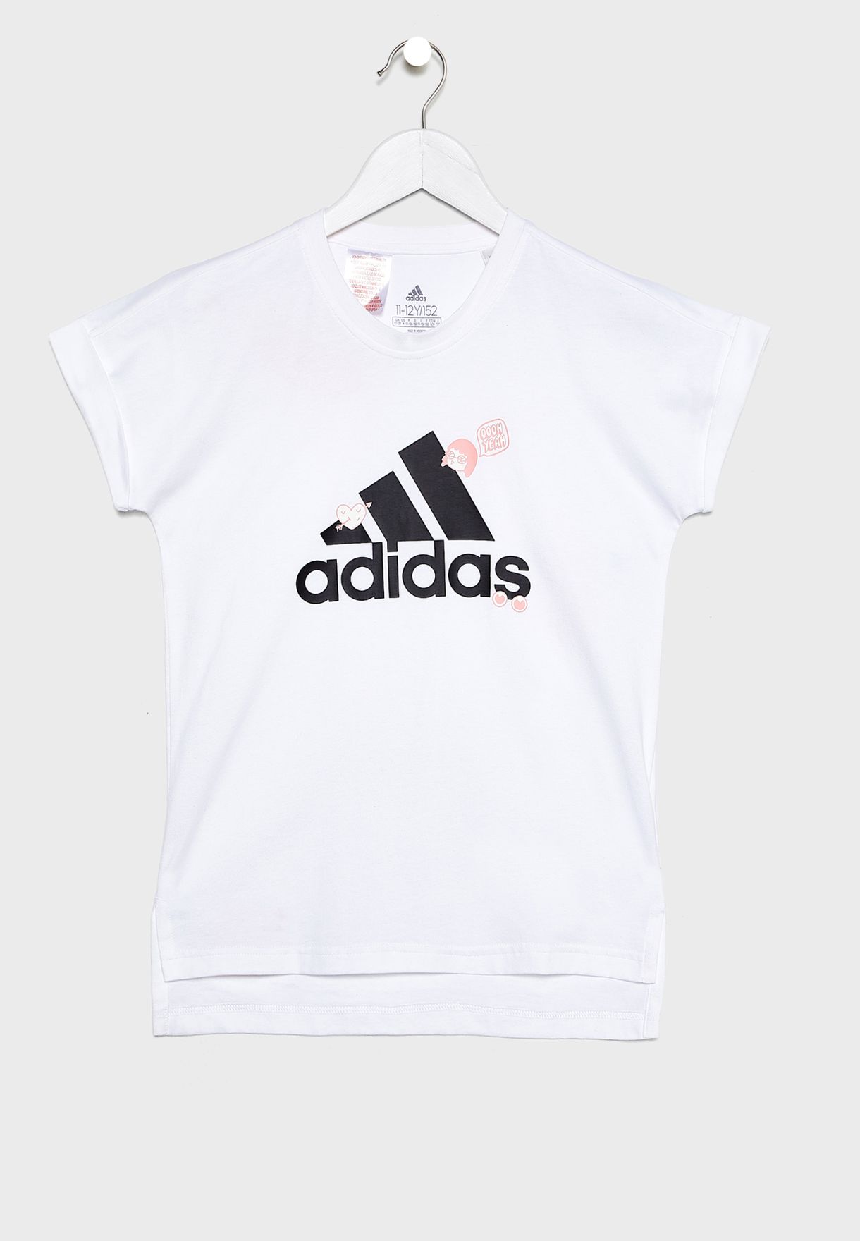 Buy adidas white Youth Badges T-Shirt 