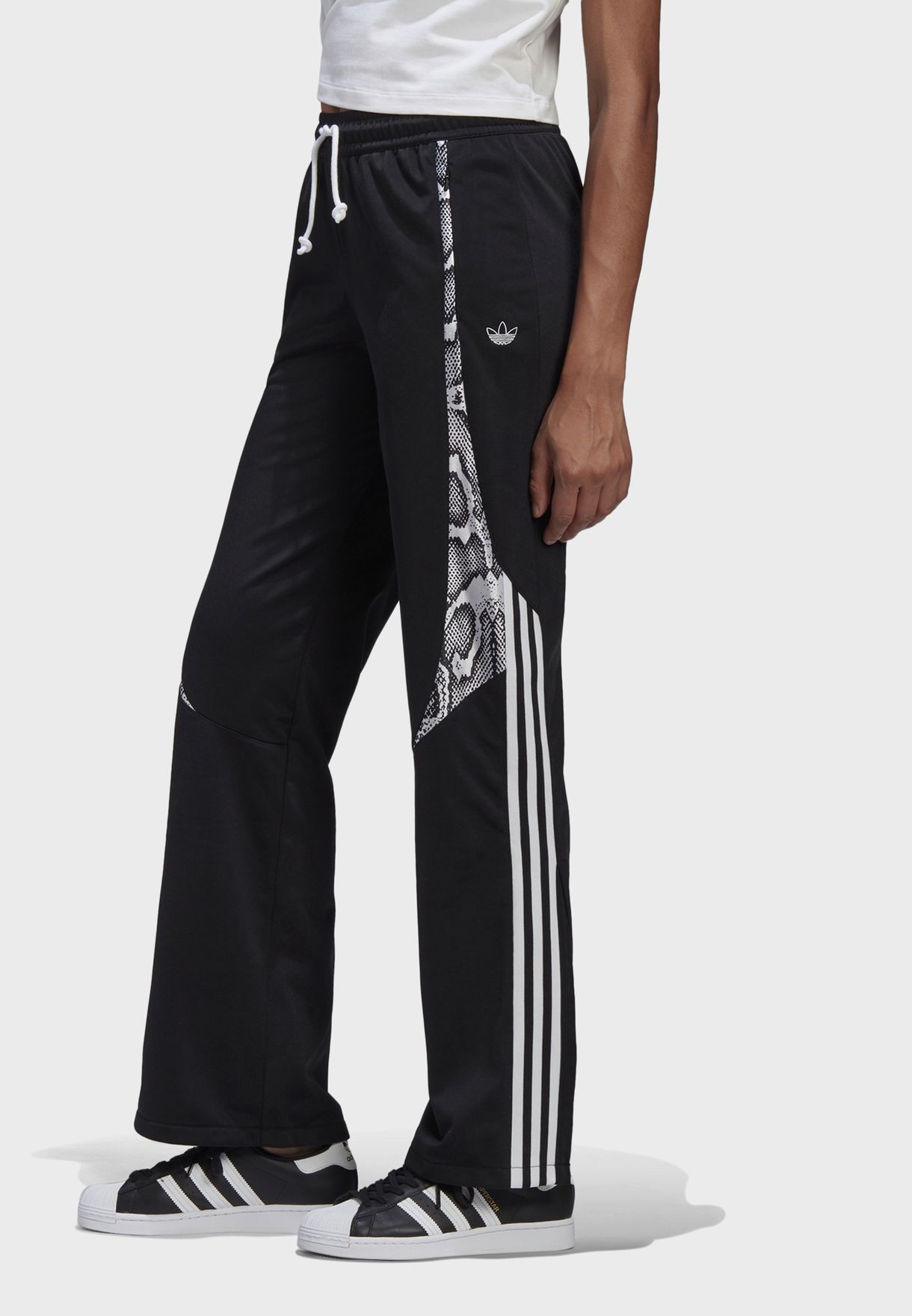 graphic track pants